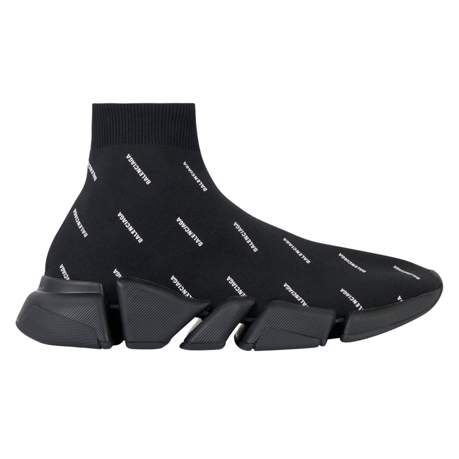 Speed 2.0 All Over Logo High Top Trainer Sock Sneaker 35