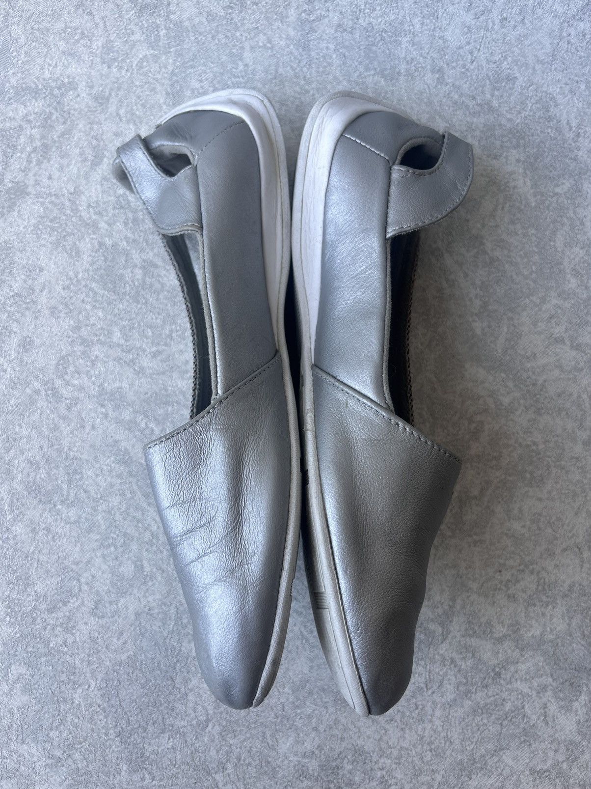 Puma Vintage Puma Silver Y2K Leather Flat Ballet Shoes Size US 8.5 / IT 38.5 - 3 Thumbnail