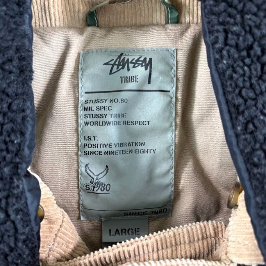 Doublet Stussy Pea Coat Jacket Brown Corduroy Men Large L Camo Lined Size US L / EU 52-54 / 3 - 3 Thumbnail