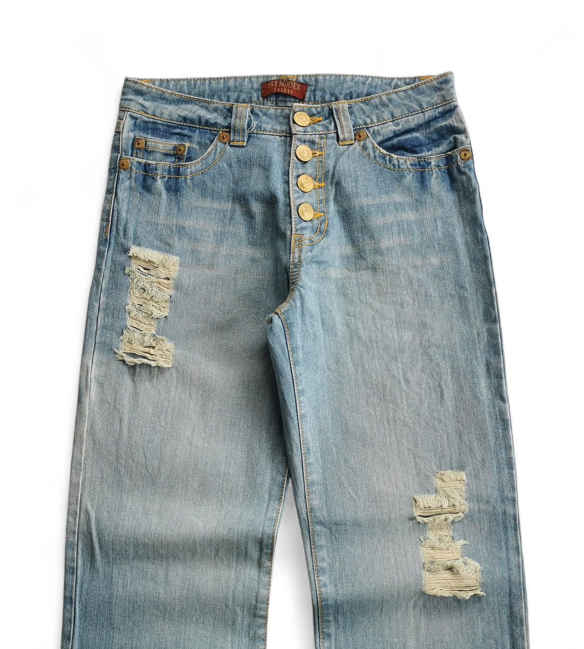 Tornado Mart Sky Bomber Show Gold Button Jeans Size US 30 / EU 46 - 5 Thumbnail