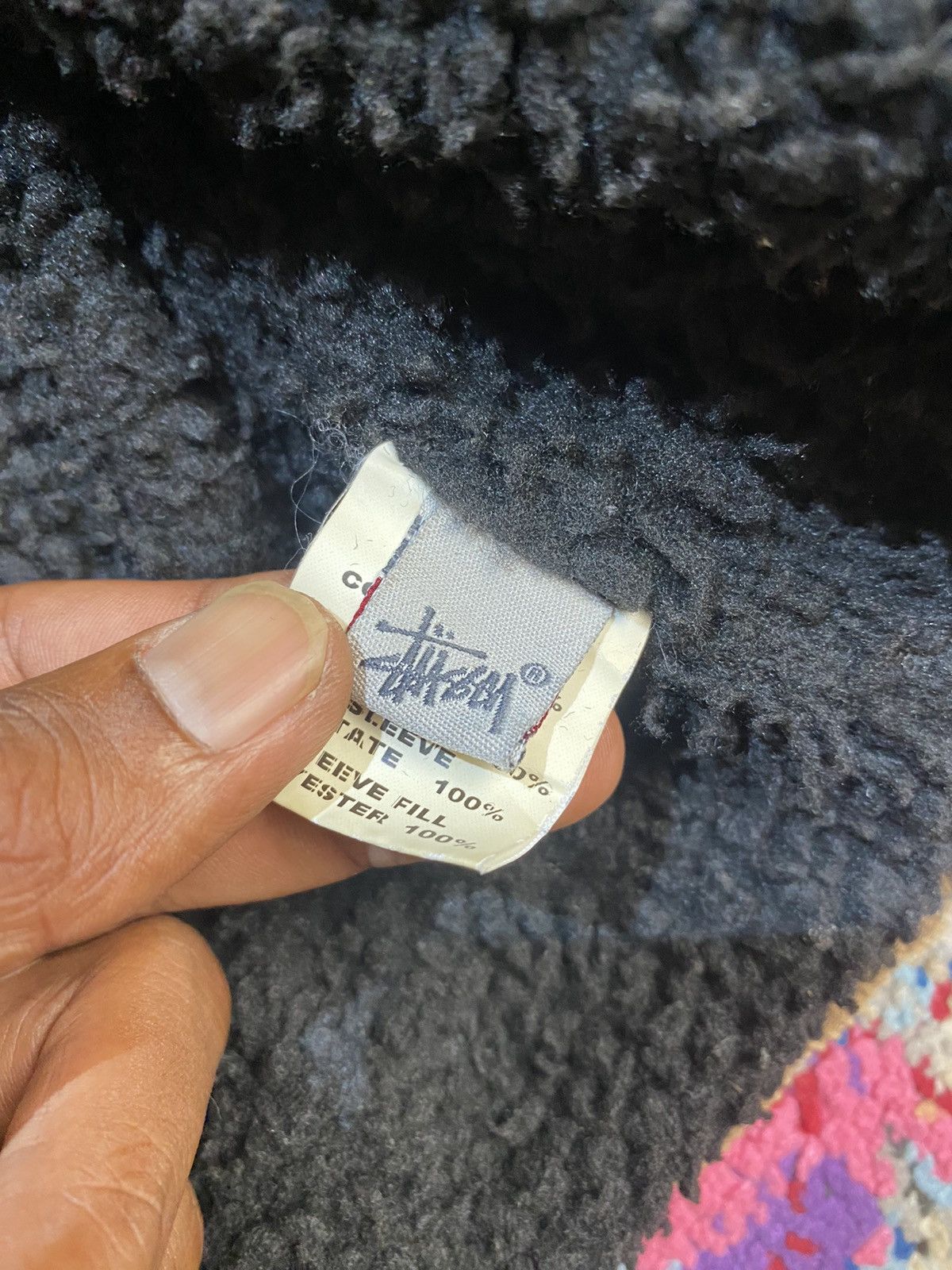 Stussy OG Stussy Double Front Shadow Plaid Sherpa Jacket Size US L / EU 52-54 / 3 - 9 Thumbnail