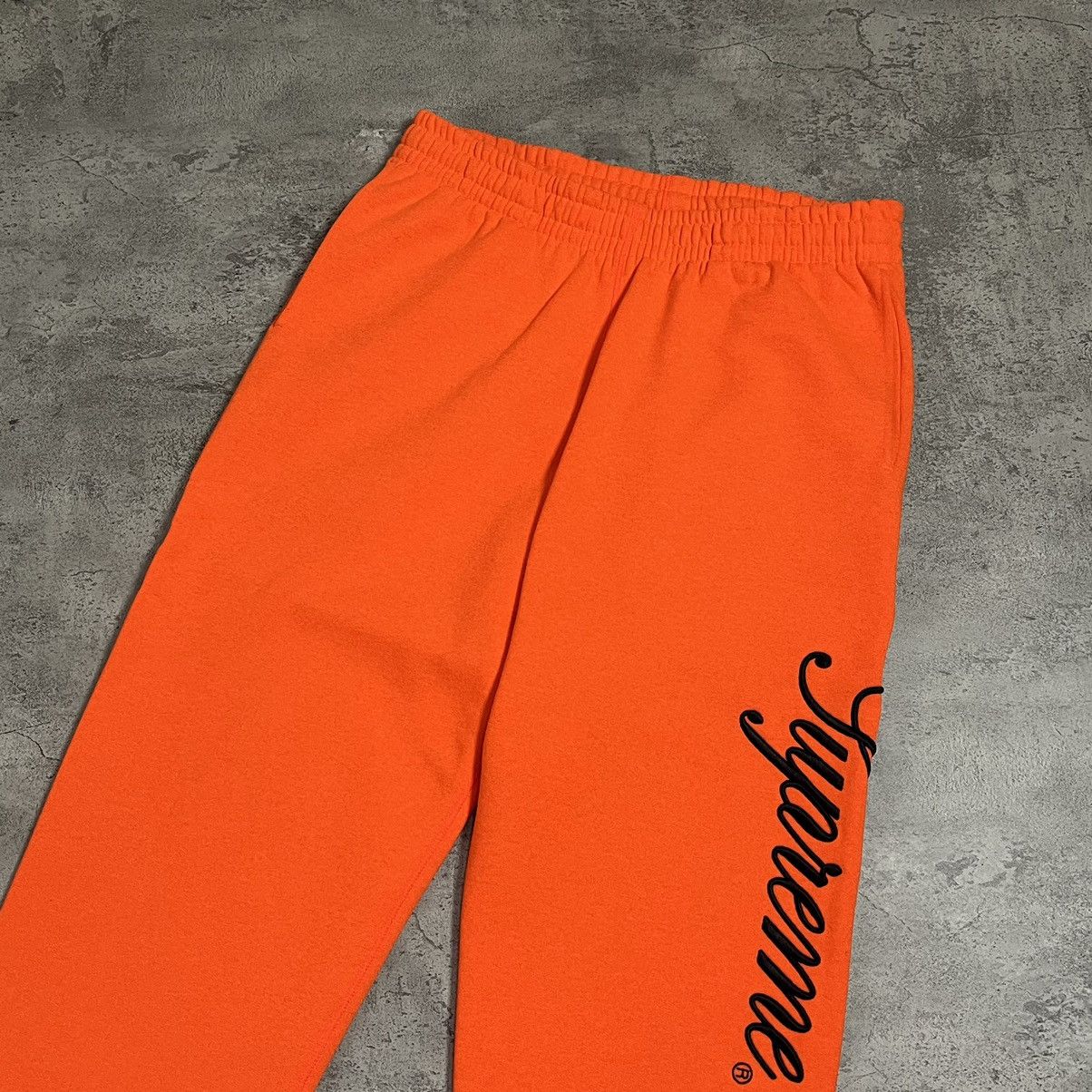 Supreme Supreme Embroidered Script Sweatpant FW24 - Orange Size US 33 - 5 Thumbnail
