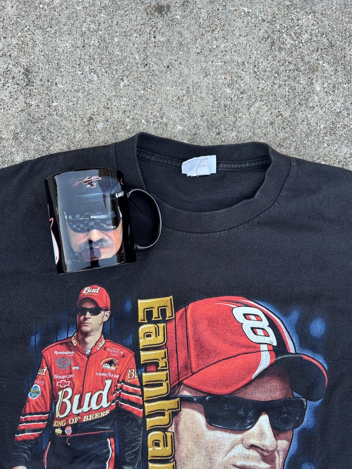 Chase Authentics × Vintage Vintage Dale Earnhardt #8 Bud Racing Graphic Tee w/ Mug Size US XL / EU 56 / 4 - 4 Thumbnail