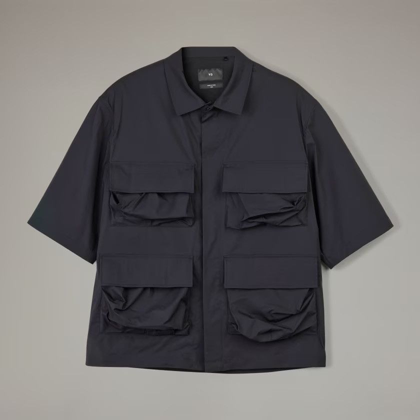 Y-3 × Yohji Yamamoto Y-3 Short Sleeve Pocket Shirt, Black XS Size US XS / EU 42 / 0 - 5 Thumbnail