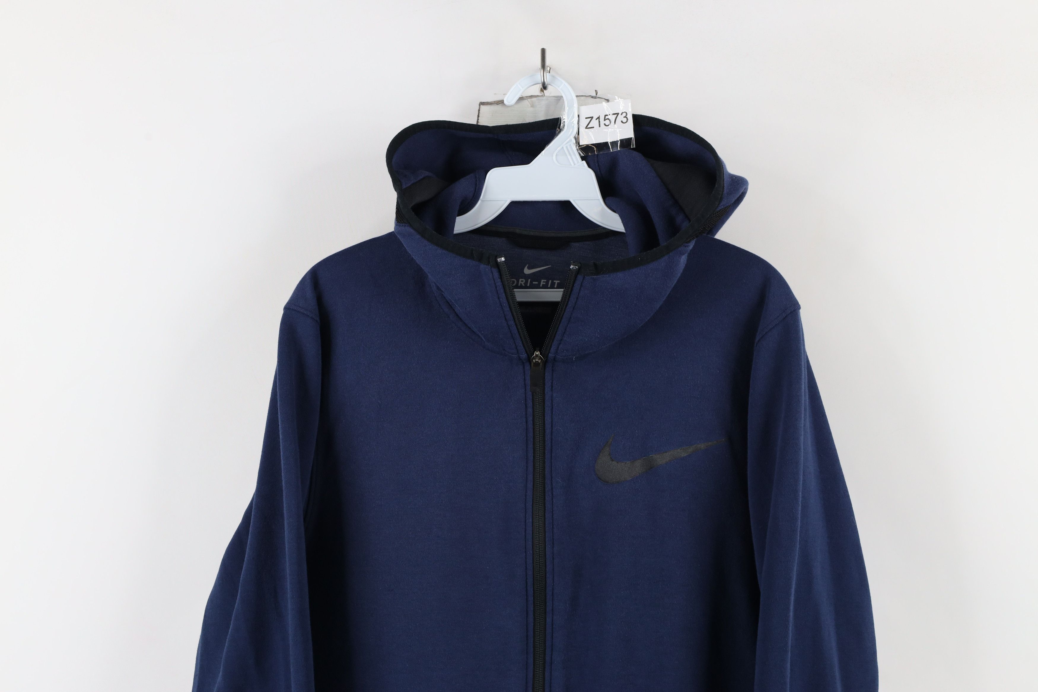 Nike × Vintage Nike Big Swoosh Logo Tech Fleece Full Zip Hoodie Sweatshirt Size US M / EU 48-50 / 2 - 2 Thumbnail