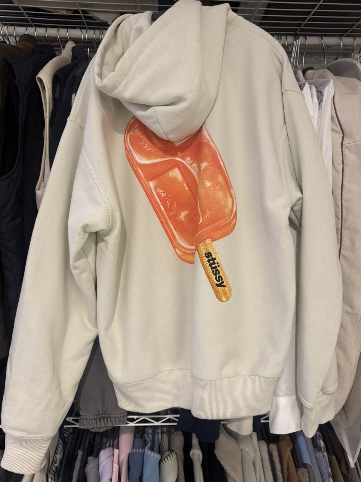 Stussy Stussy Popsicle Hoodie 'Stone' Size US L / EU 52-54 / 3 - 3 Thumbnail