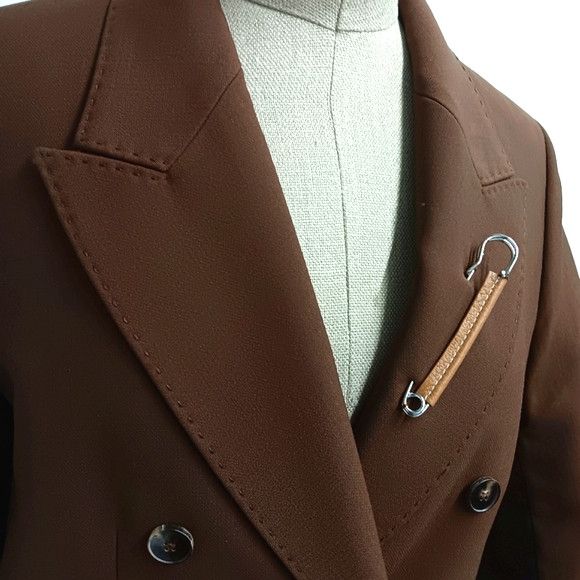 Lafayette 148 Lafayette148 Chesterfield Copper Dust Double Breasted Coat Size S / US 4 / IT 40 - 7 Thumbnail