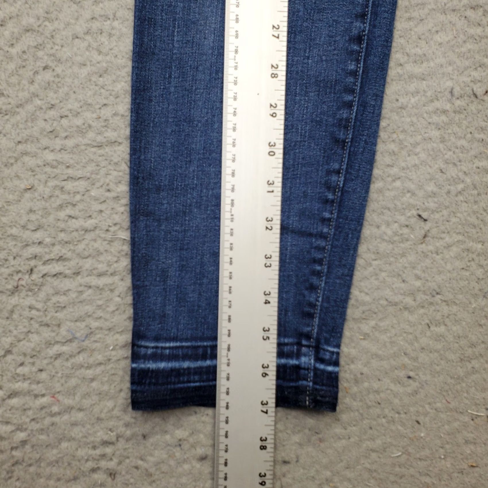 NYDJ NYDJ Womens 8 Blue Denim Straight Leg Jeans 5-Pocket Pockets Inseam 26.5" Regular Fit Nydj Size 30" / US 8 / IT 44 - 3 Thumbnail