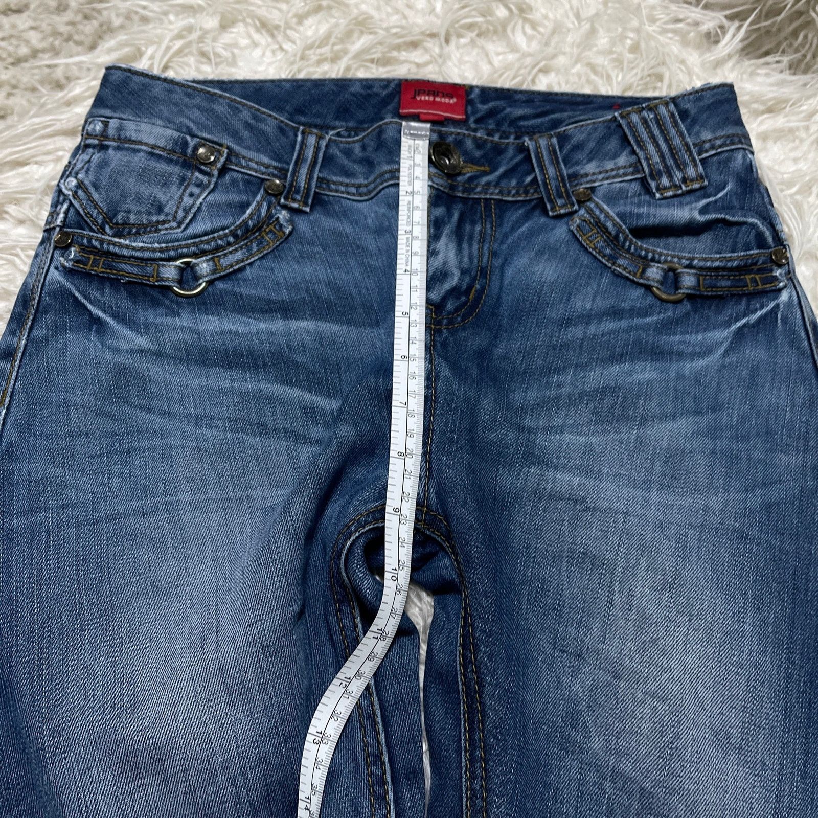 Hysteric Glamour Vintage Japanese Brand Faded Lowrise Bootcut Denim Jeans Size 30" / US 8 / IT 44 - 22 Thumbnail