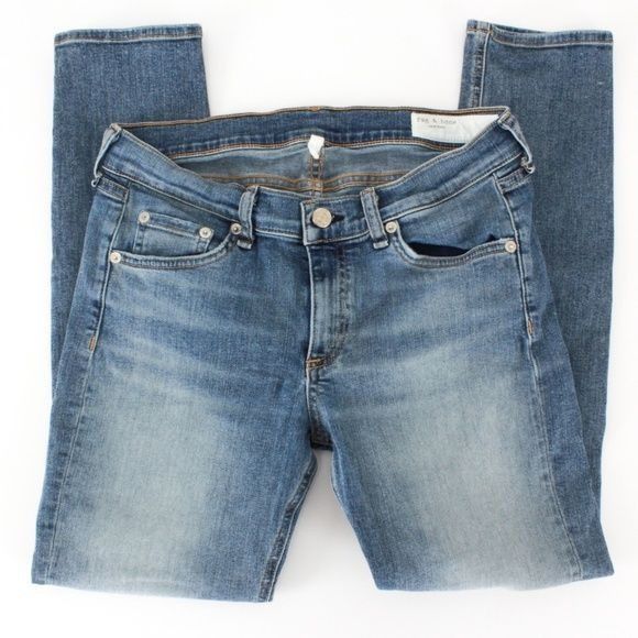 Rag & Bone Rag & Bone Capri Skinny Distressed Jeans Size 29" - 6 Thumbnail