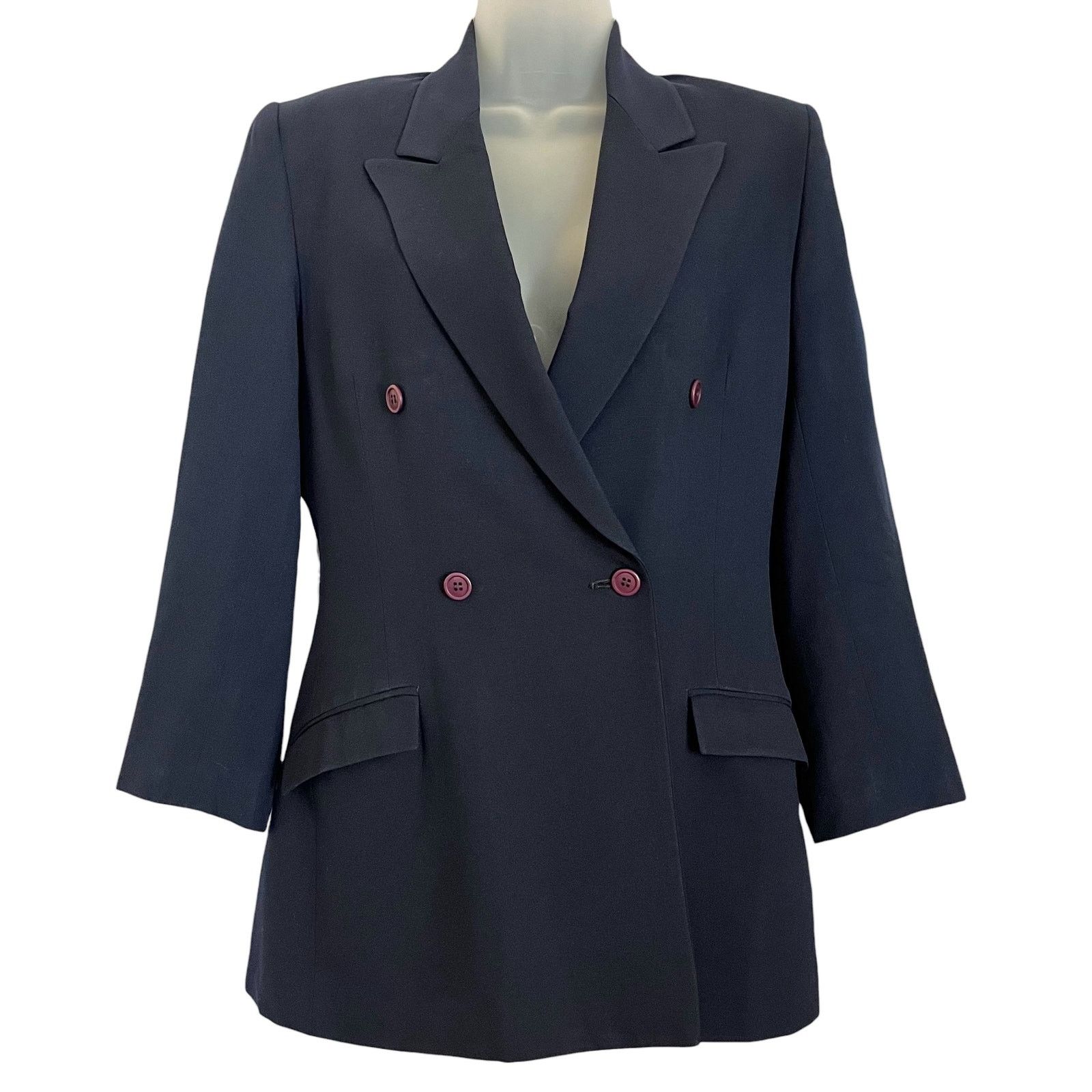 Stephen Sprouse × Vintage RARE Stephen Sprouse Archival Navy Blue Blazer Jacket Size S / US 4 / IT 40 - 2 Thumbnail