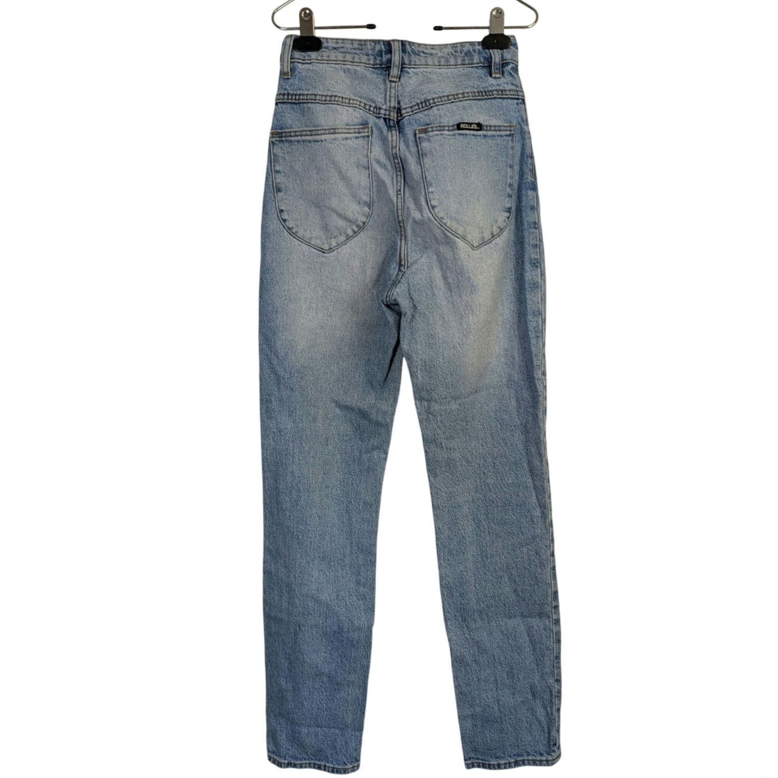 Rolla's Rollas High Rise Slim Dusters Denim Jeans Womens 26 Light Size 26" / US 2 / IT 38 - 2 Thumbnail