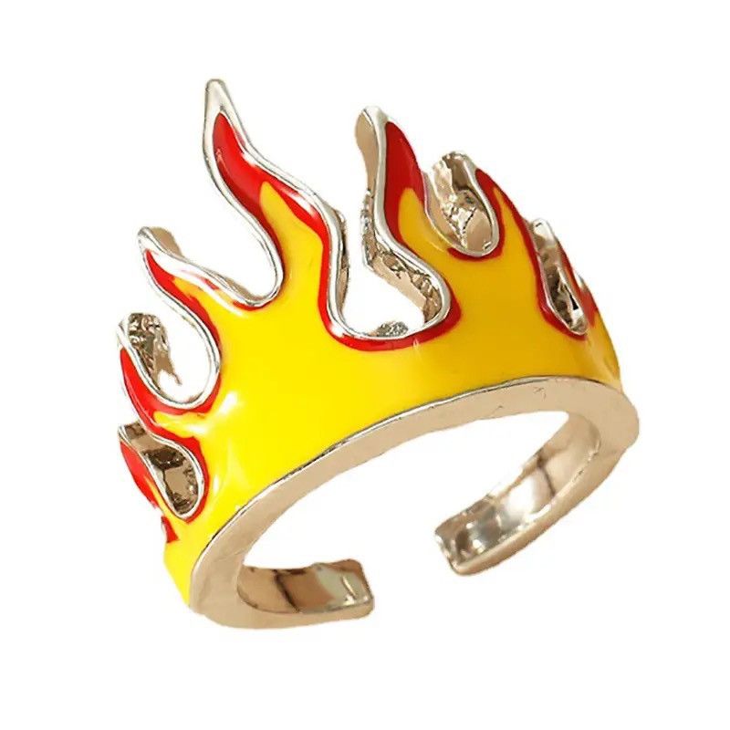 Japanese Brand × Vintage Goth Punk Flame Ring Size ONE SIZE - 6 Thumbnail