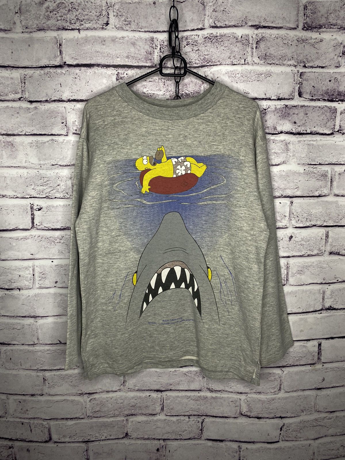 The Simpsons The Simpson Movie Overprint logo Sweatshirt 2000S Size US S / EU 44-46 / 1 - 1 Thumbnail