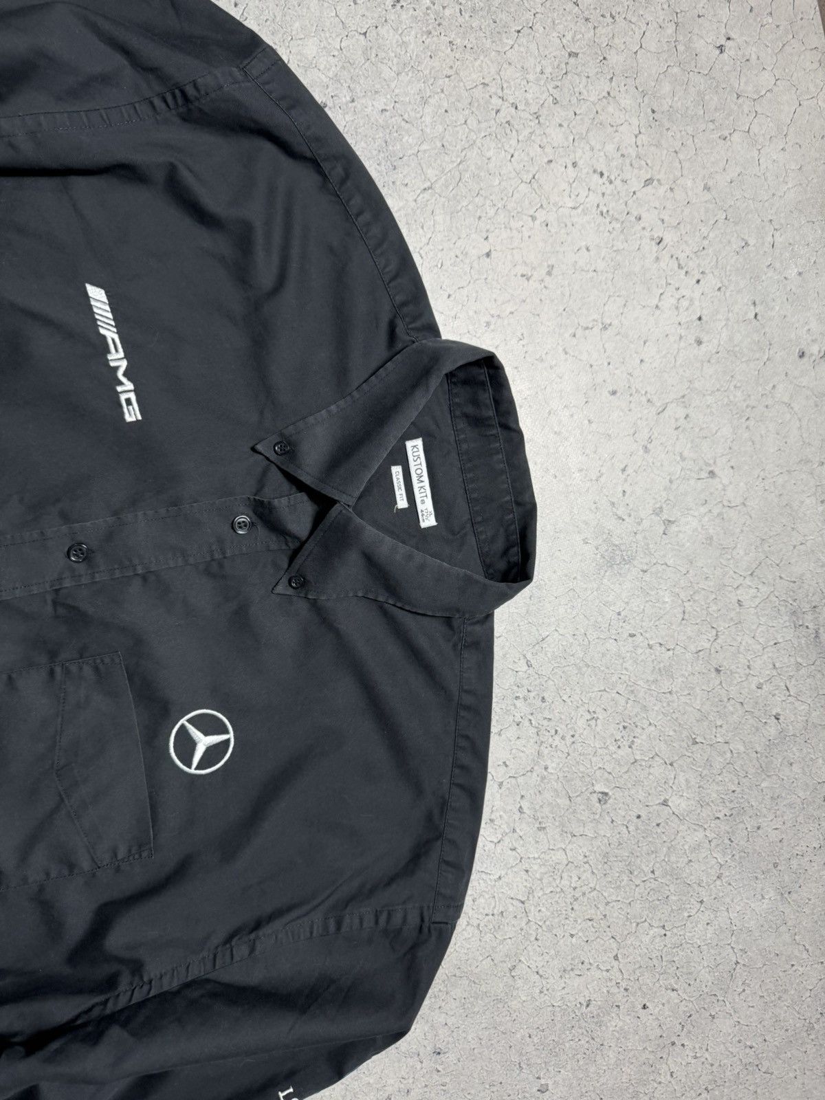Mercedes-Benz Mercedes-Benz AMG Vintage Button Up Shirt Black Size XL Size US XL / EU 56 / 4 - 4 Thumbnail