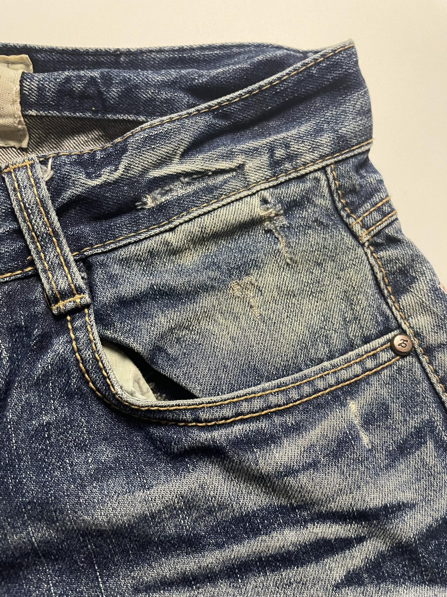 Japanese Brand × Vintage Vintage Lolita Embroidered Patch Jeans Size 30" / US 8 / IT 44 - 9 Thumbnail