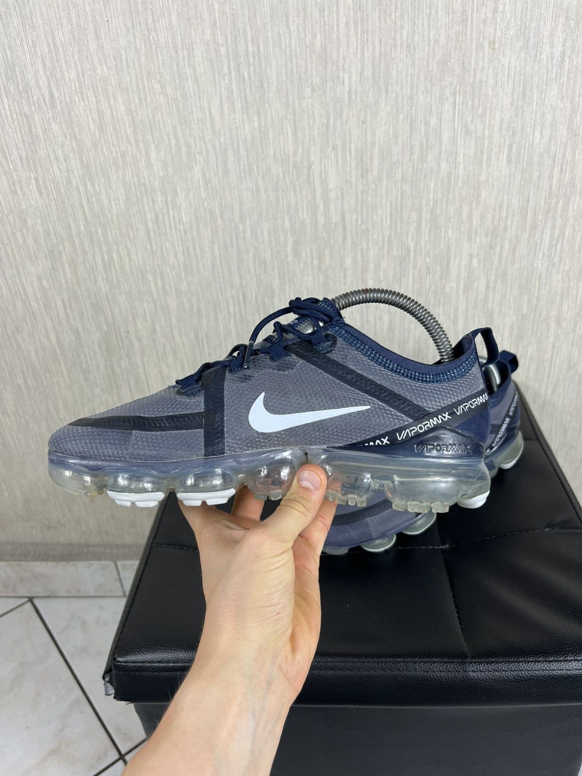 Nike Nike air vapormax 2019 obsidian pure platinum sneakers shoes Size US 7 / EU 40 - 6 Thumbnail