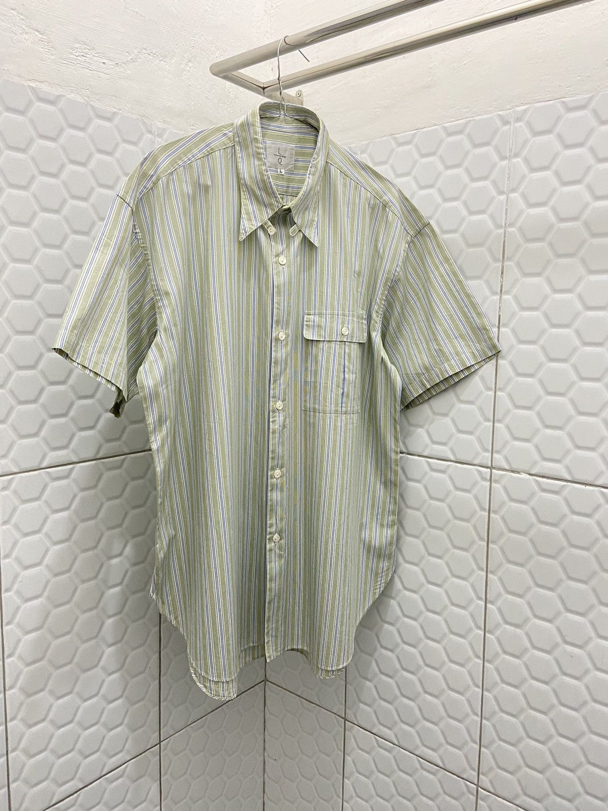 Y's for Men × Yohji Yamamoto Y's For Men Yohji Yamamoto Striped Shirt Size US L / EU 52-54 / 3 - 3 Thumbnail