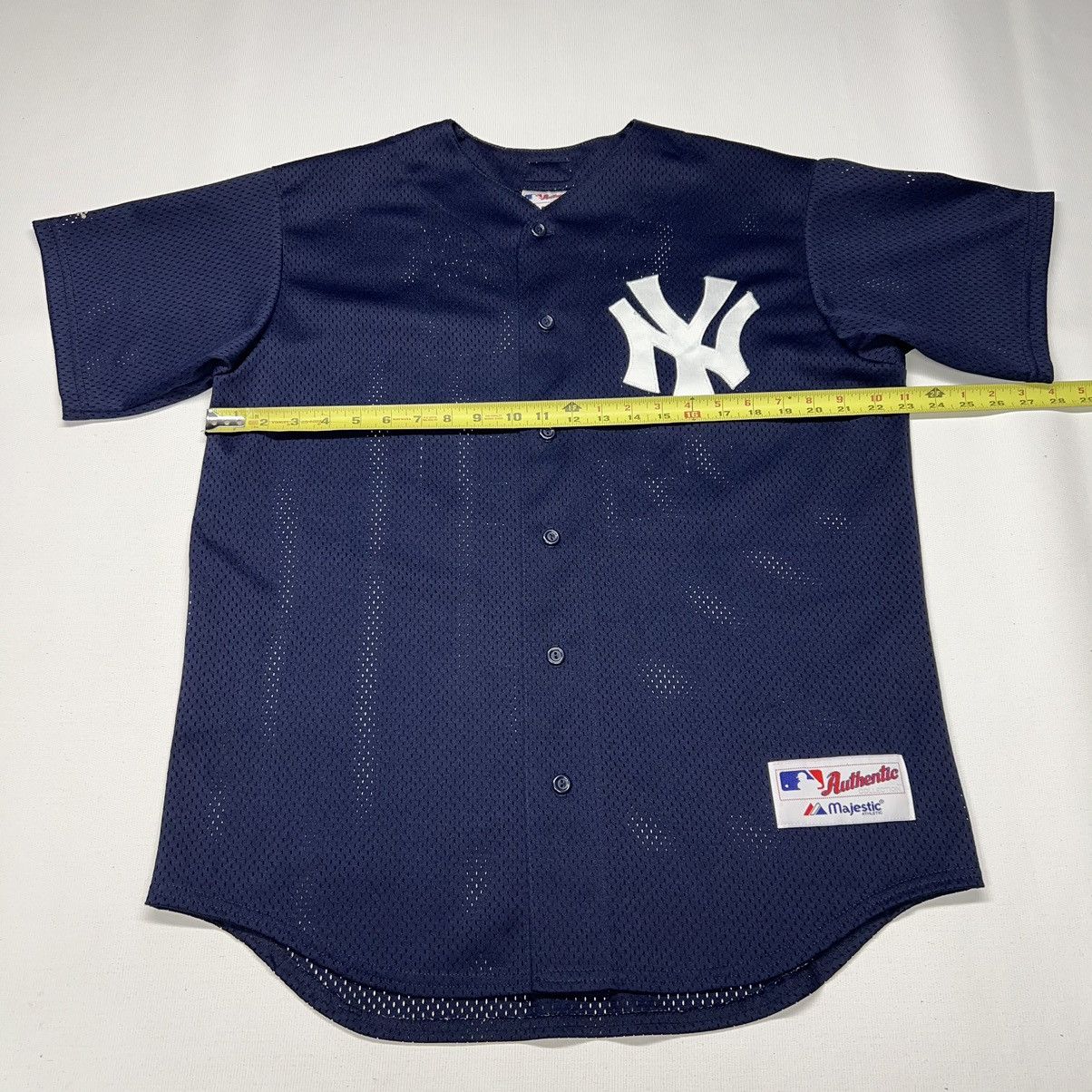Majestic × New York Yankees × Vintage VTG Yankees Jersey Blue Giambi #25 Majestic MLB Baseball Size US M / EU 48-50 / 2 - 17 Thumbnail