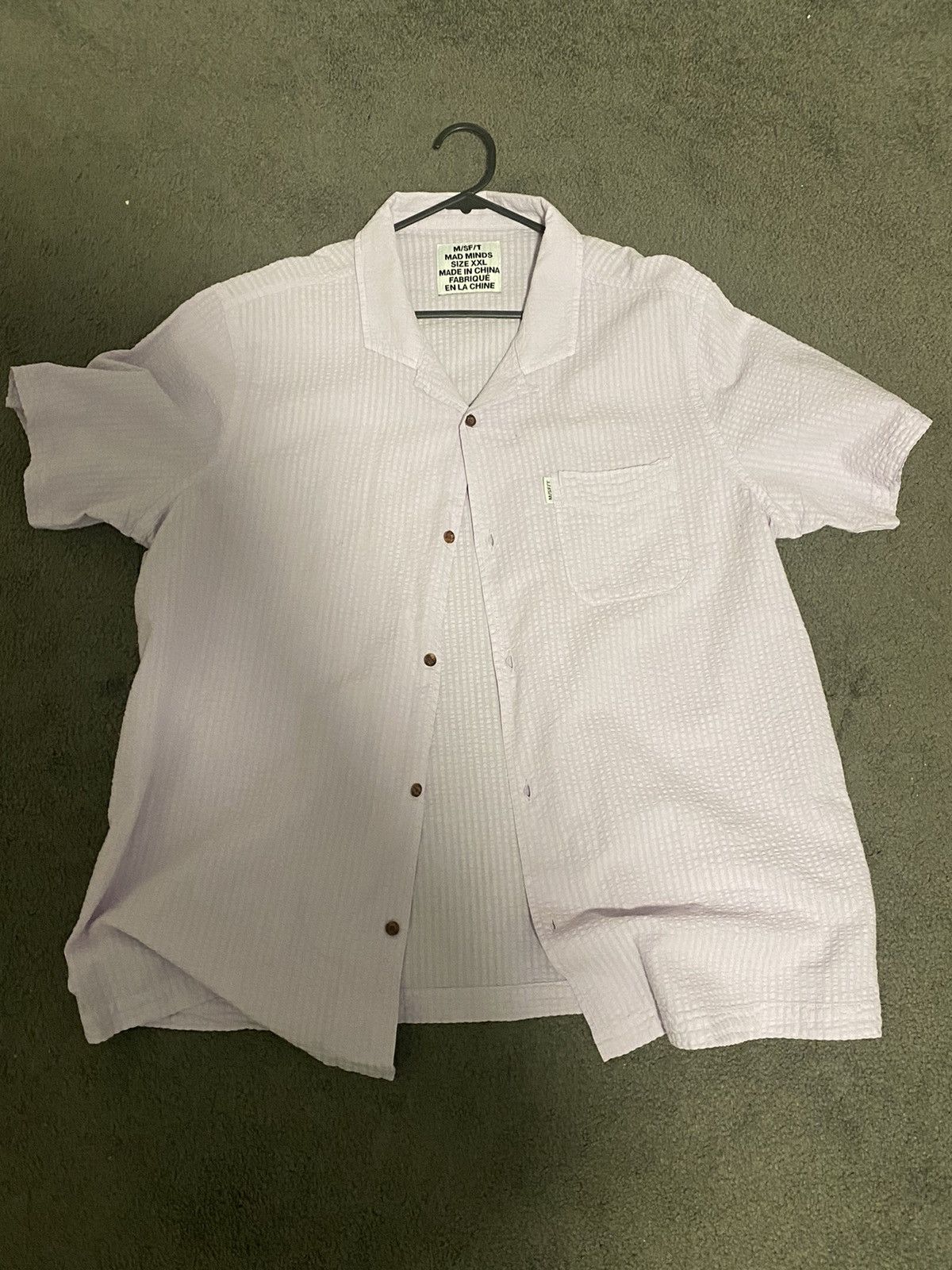 Other pink lavender msft shapes short sleeve button up Size US XXL / EU 58 / 5 - 1 Thumbnail