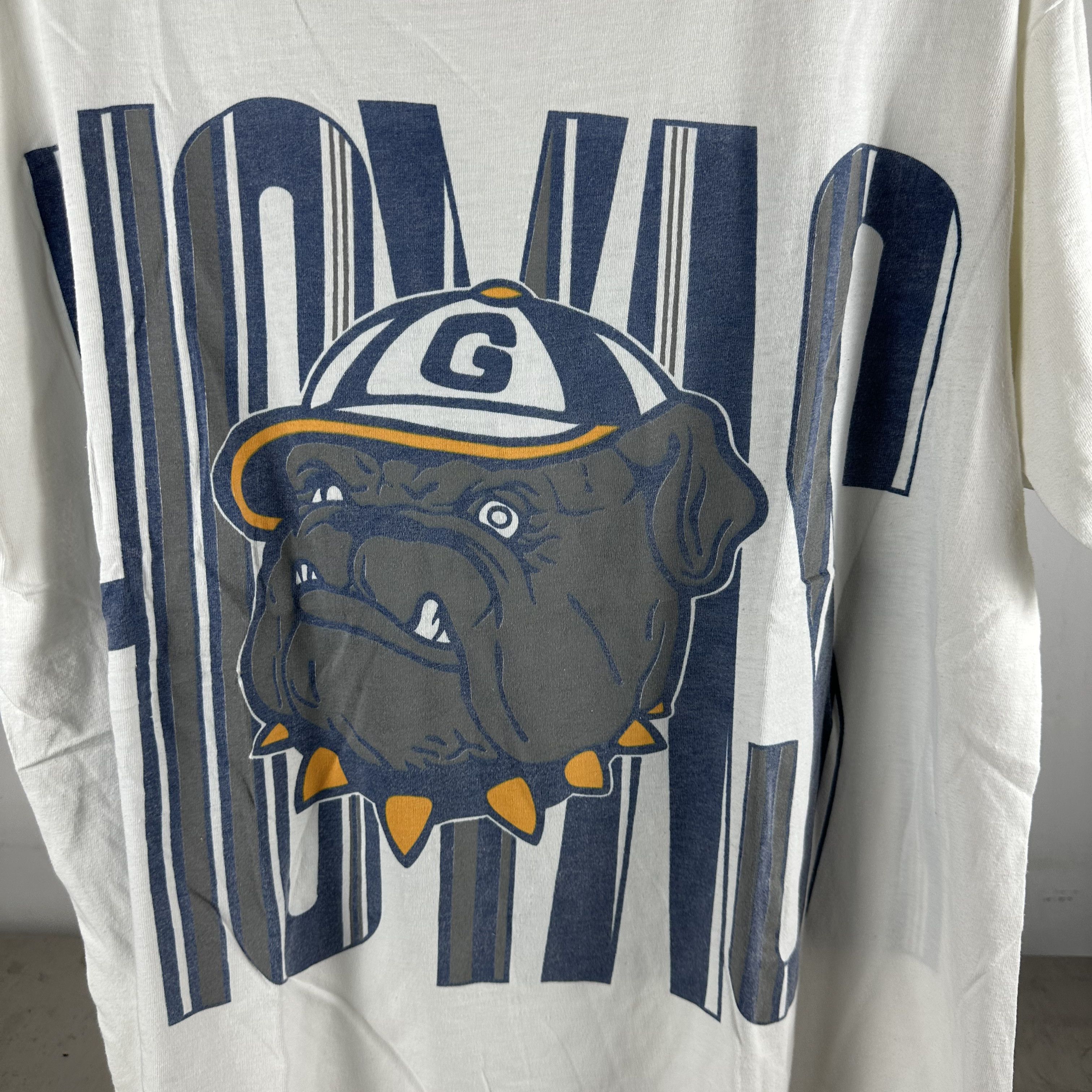 Vintage Vintage 90s Georgetown Hoyas NCAA Mascot Graphic T-shirt Size US XL / EU 56 / 4 - 2 Thumbnail