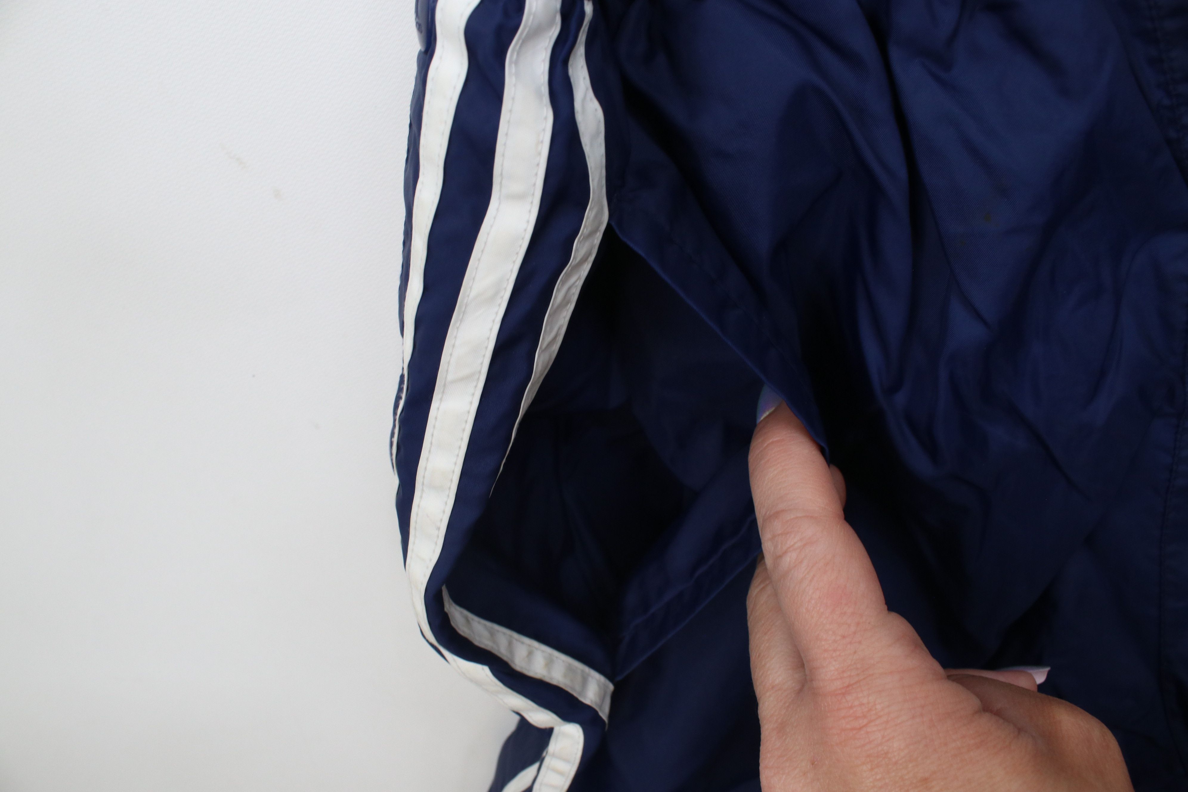 Adidas Vintage 90s Adidas Lined Tearaway Windbreaker Pants Blue Size US 34 / EU 50 - 10 Thumbnail