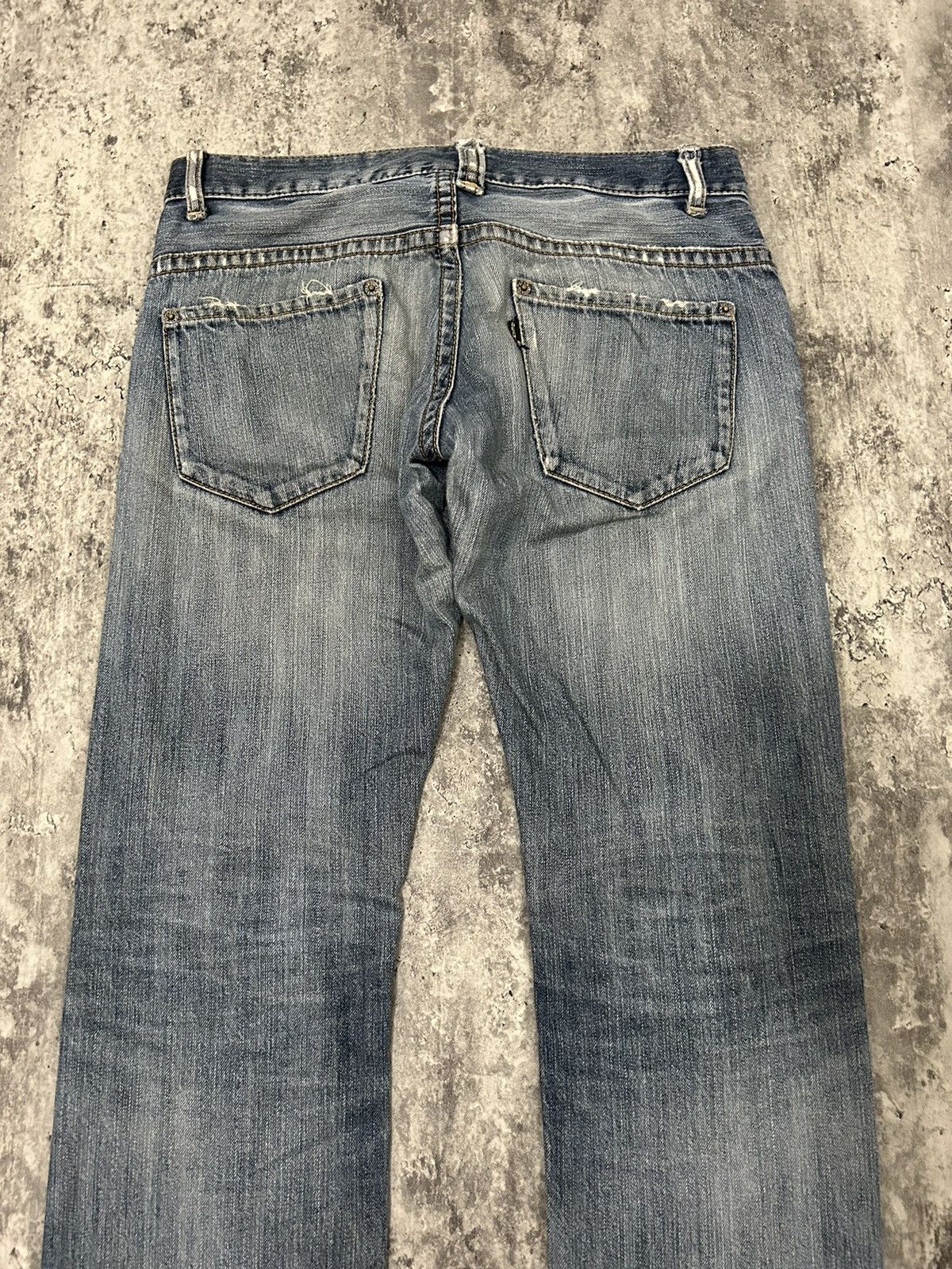 Beams Plus × Japanese Brand Beams Japan Faded Wash Distressed Jeans Size US 31 - 7 Thumbnail