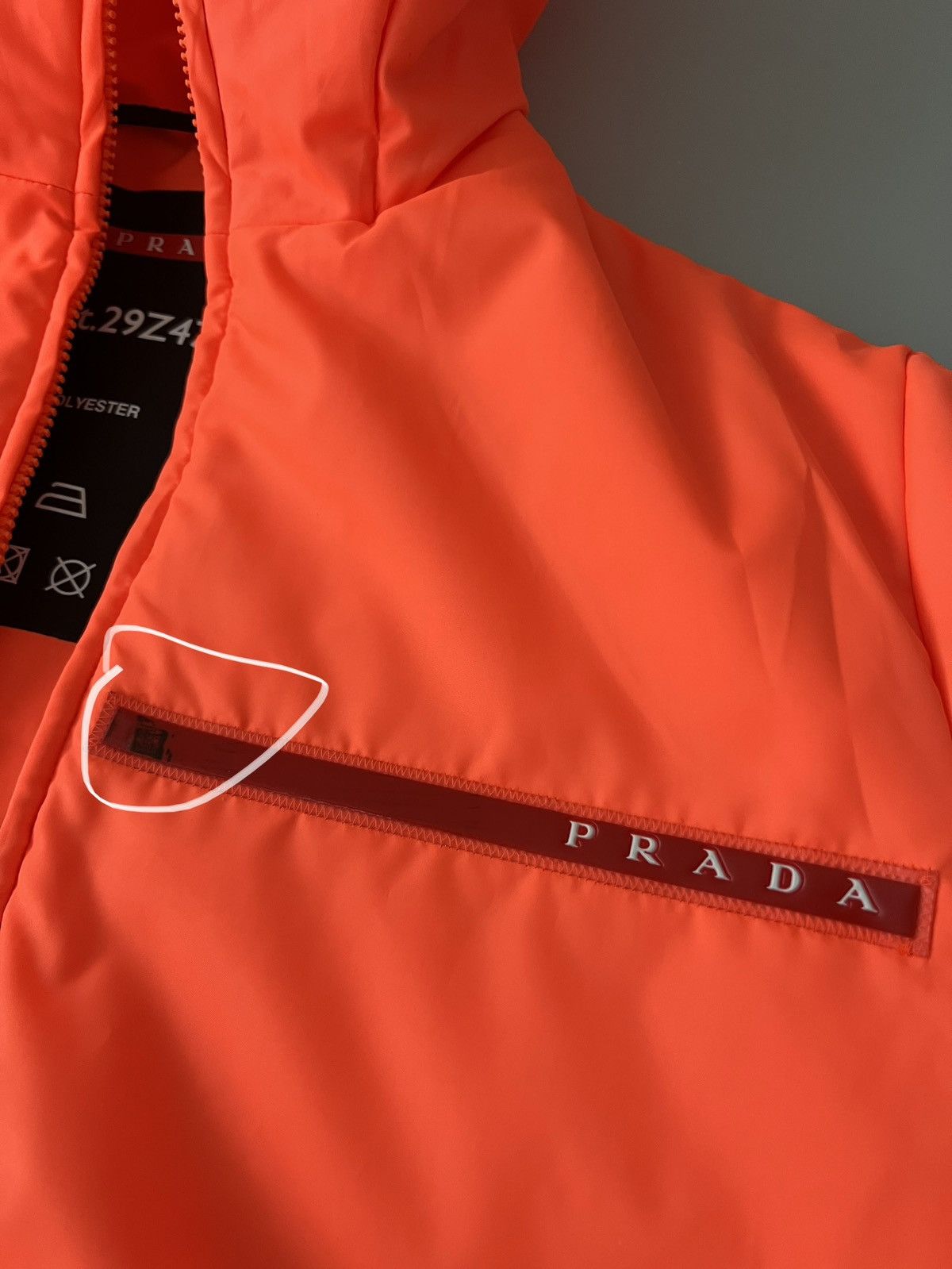 Prada Prada Linea Rossa AW18 Tech Logo Padded Jacket Size US S / EU 44-46 / 1 - 7 Thumbnail