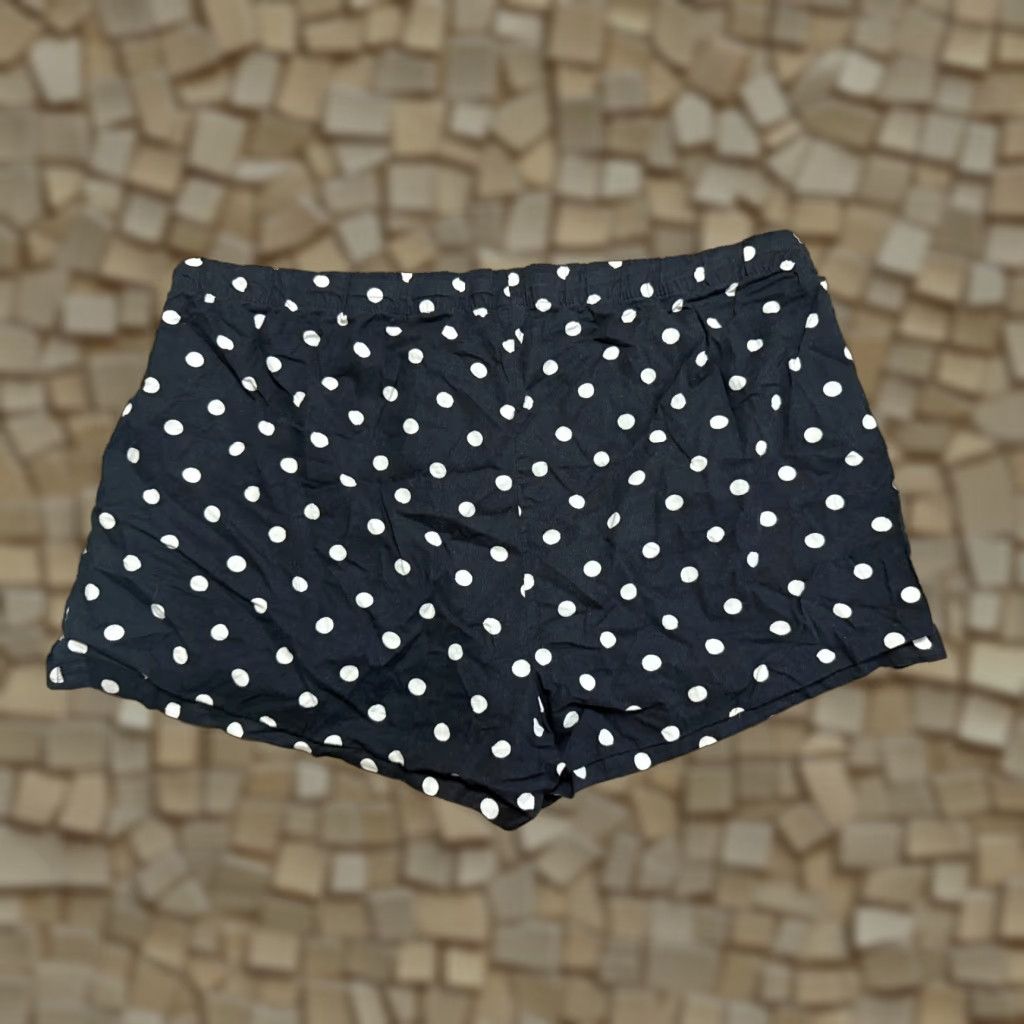 Old Navy Old Navy Sleep Shorts Women XL Black White Polka Dots Tie Waist Sleepwear Lightweight Flannel Fall Spring Summer Size ONE SIZE - 1 Thumbnail