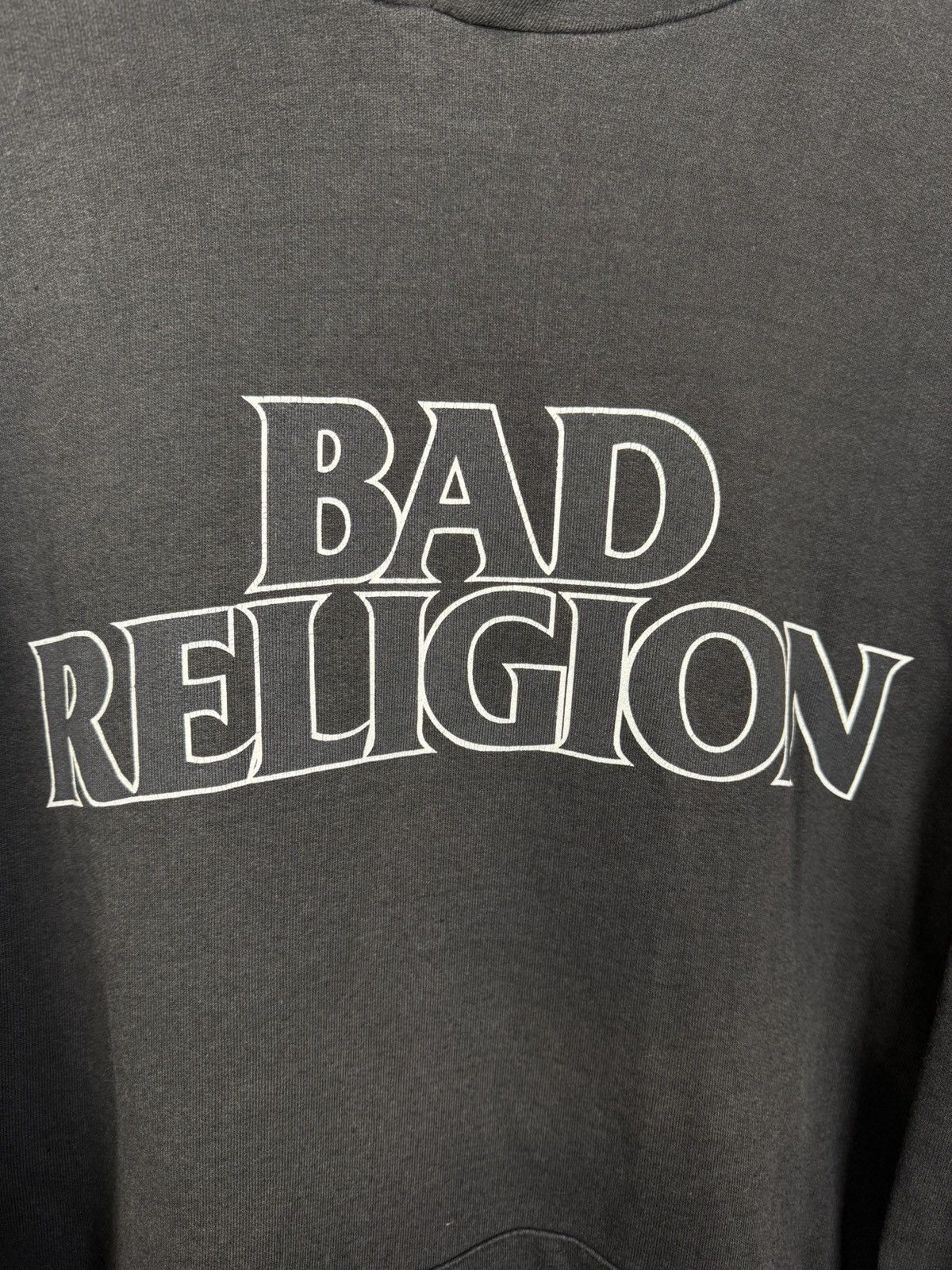 Band Tees 90s Vintage Bad Religion Punk Rock Band Center Logo Hoodie Size US XL / EU 56 / 4 - 2 Thumbnail