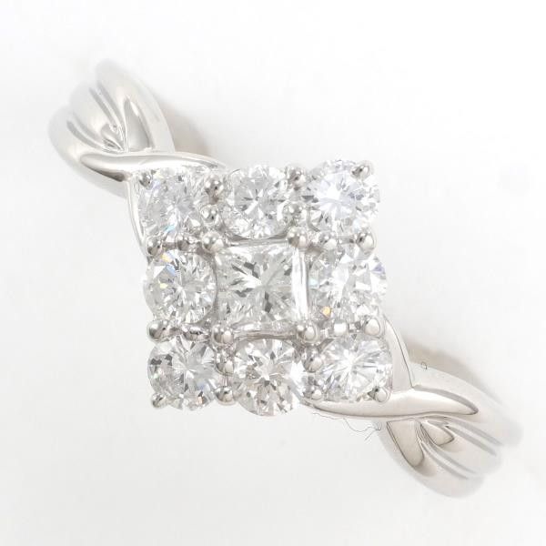 Other Other PT900 Platinum Diamond Ring Size 13 Metal Ring in Excellent Condition Size ONE SIZE - 1 Thumbnail