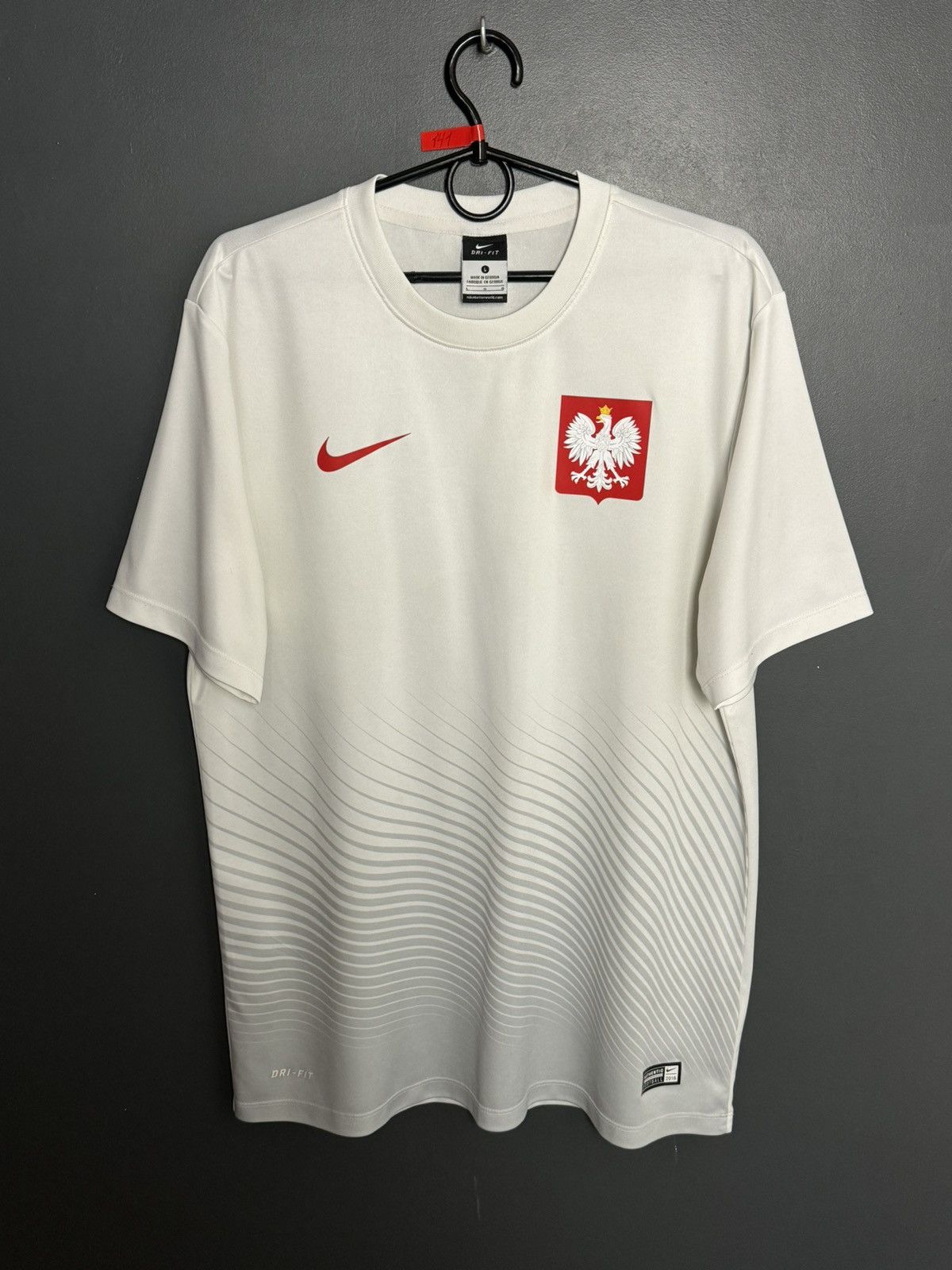 Nike Poland National Team 16/17 Home Football Jersey T-Shirt Size US L / EU 52-54 / 3 - 1 Thumbnail