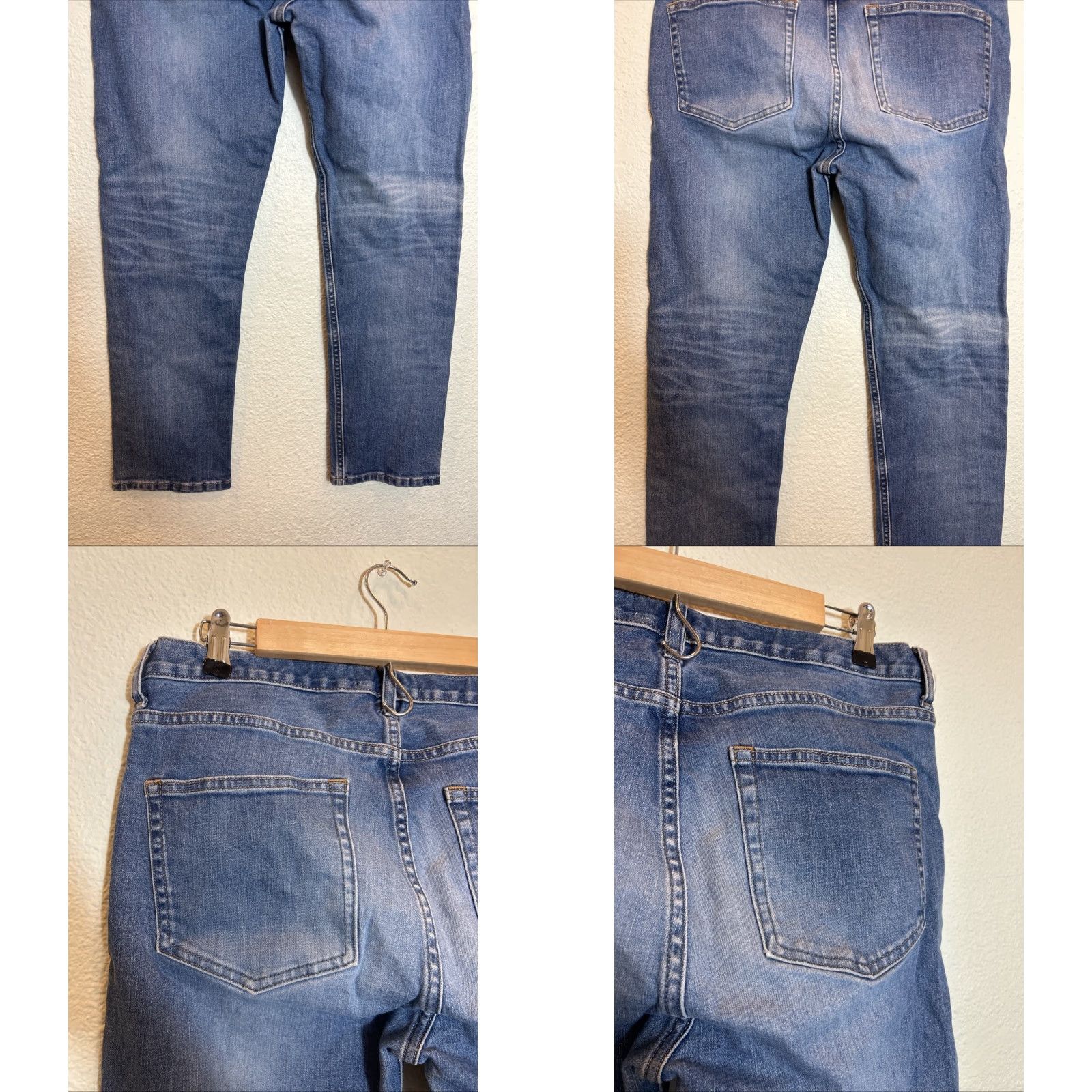 Everlane Everlane Jeans Women Medium Wash Hi Rise 32 x 27 Straight Blue 32 Womens Size 24" / US 00 / IT 34 - 8 Thumbnail