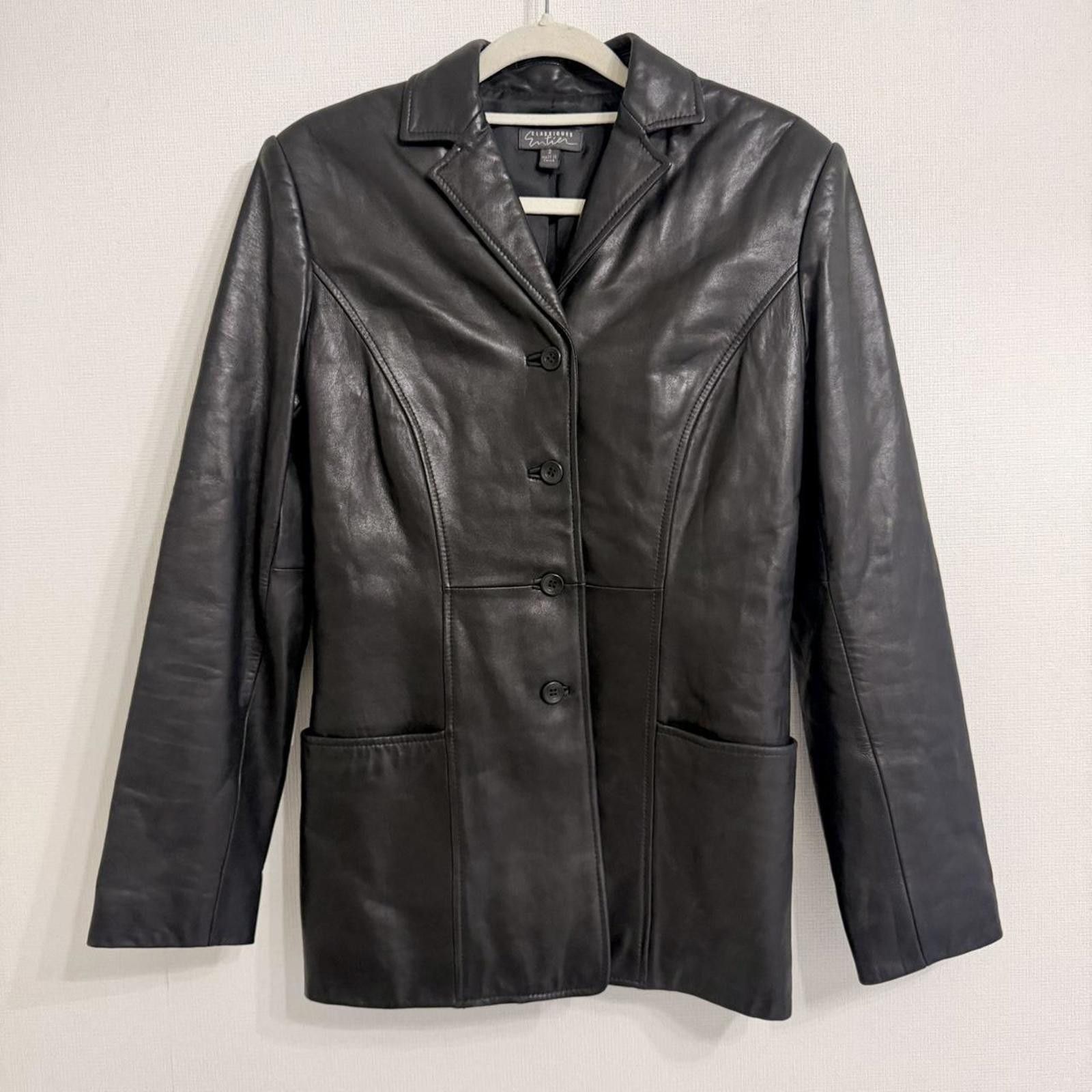 Other Real leather button black jacket Size XS / US 0-2 / IT 36-38 - 5 Thumbnail