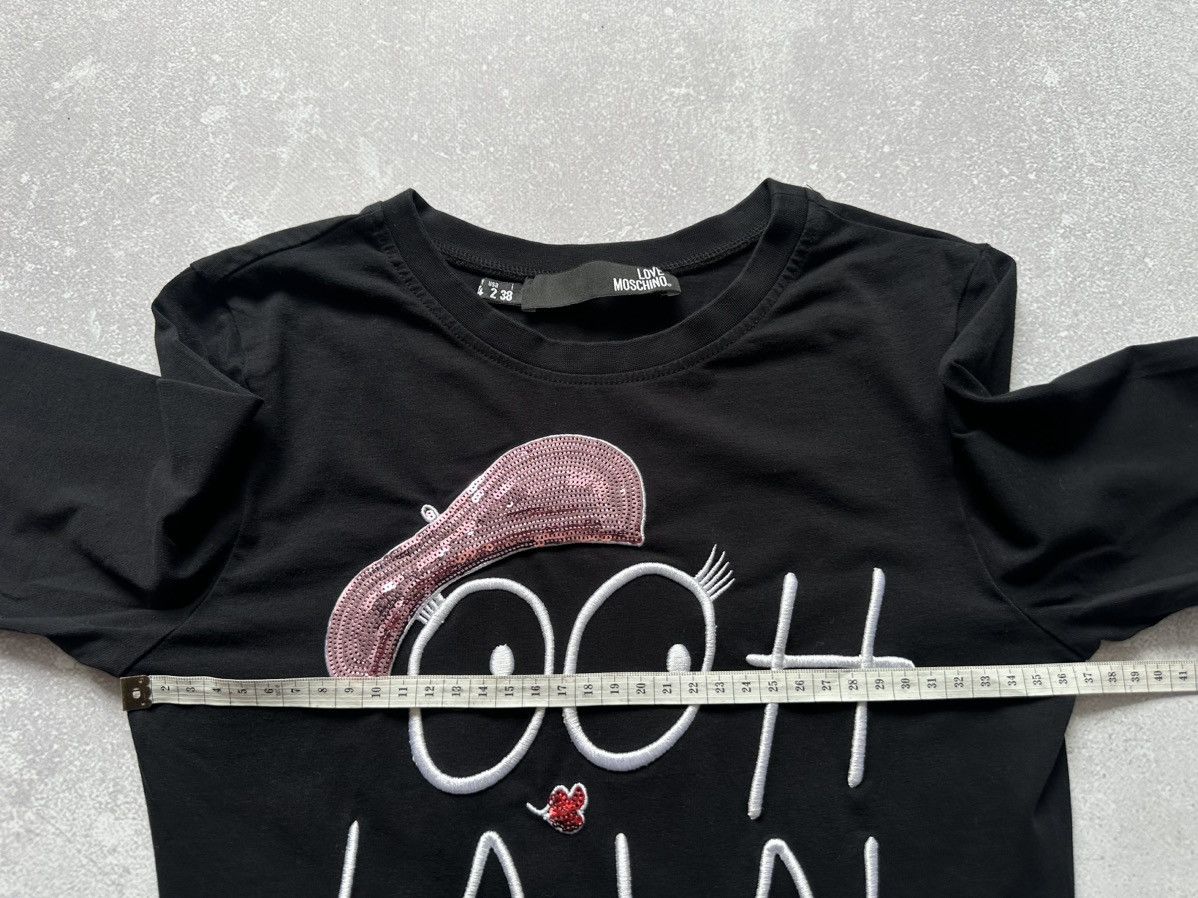 Love Moschino t shirt women long sleeve love moschino size Italy 38 Size XS / US 0-2 / IT 36-38 - 5 Thumbnail
