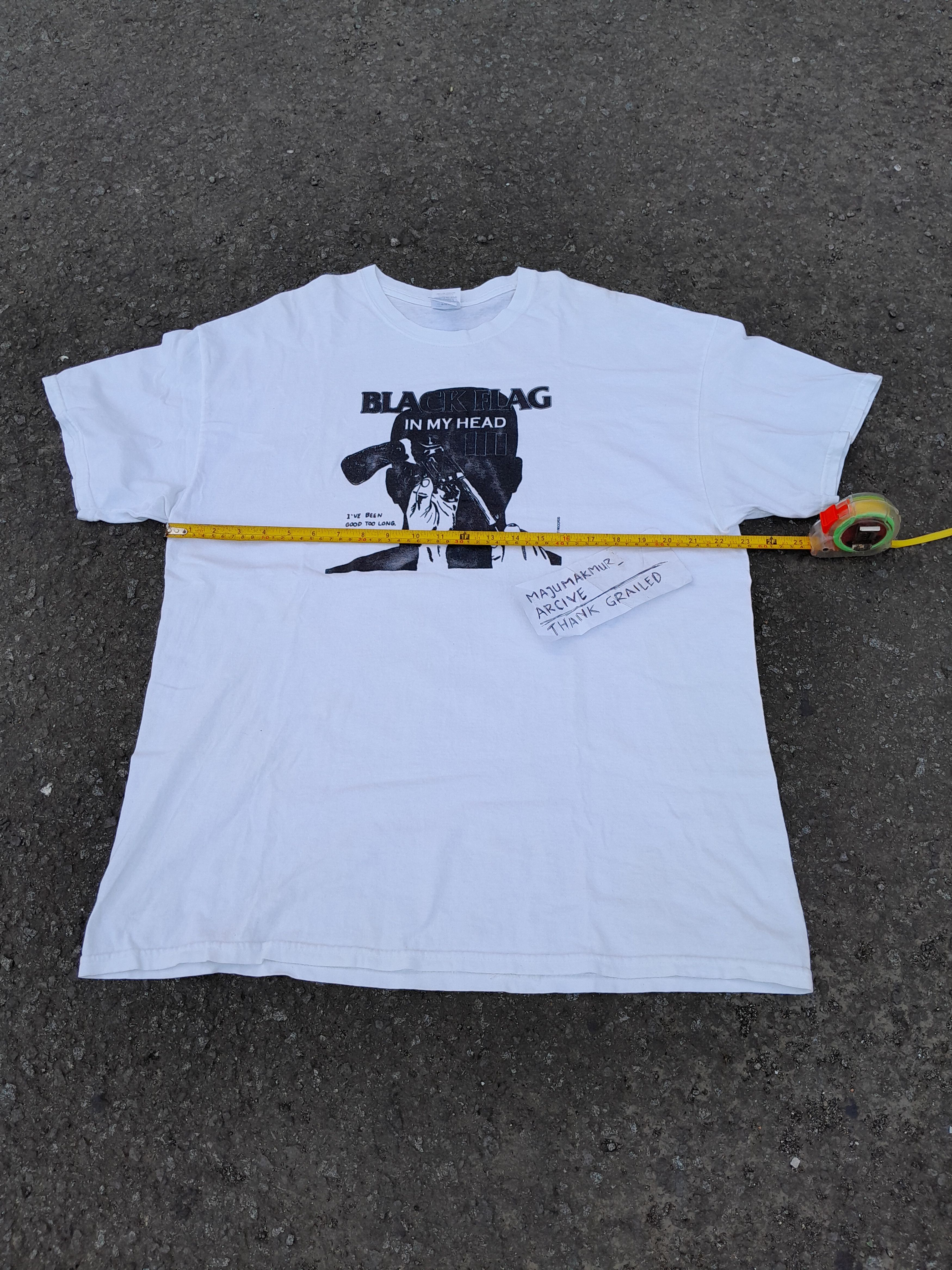 Black Flag Vintage 00s Black Flag In My Head raptee style Size US XL / EU 56 / 4 - 8 Thumbnail