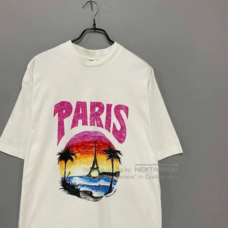 Other Balenciaga Paris Eiffel Tower Logo Short Sleeve T-Shirt Size US XS / EU 42 / 0 - 2 Thumbnail