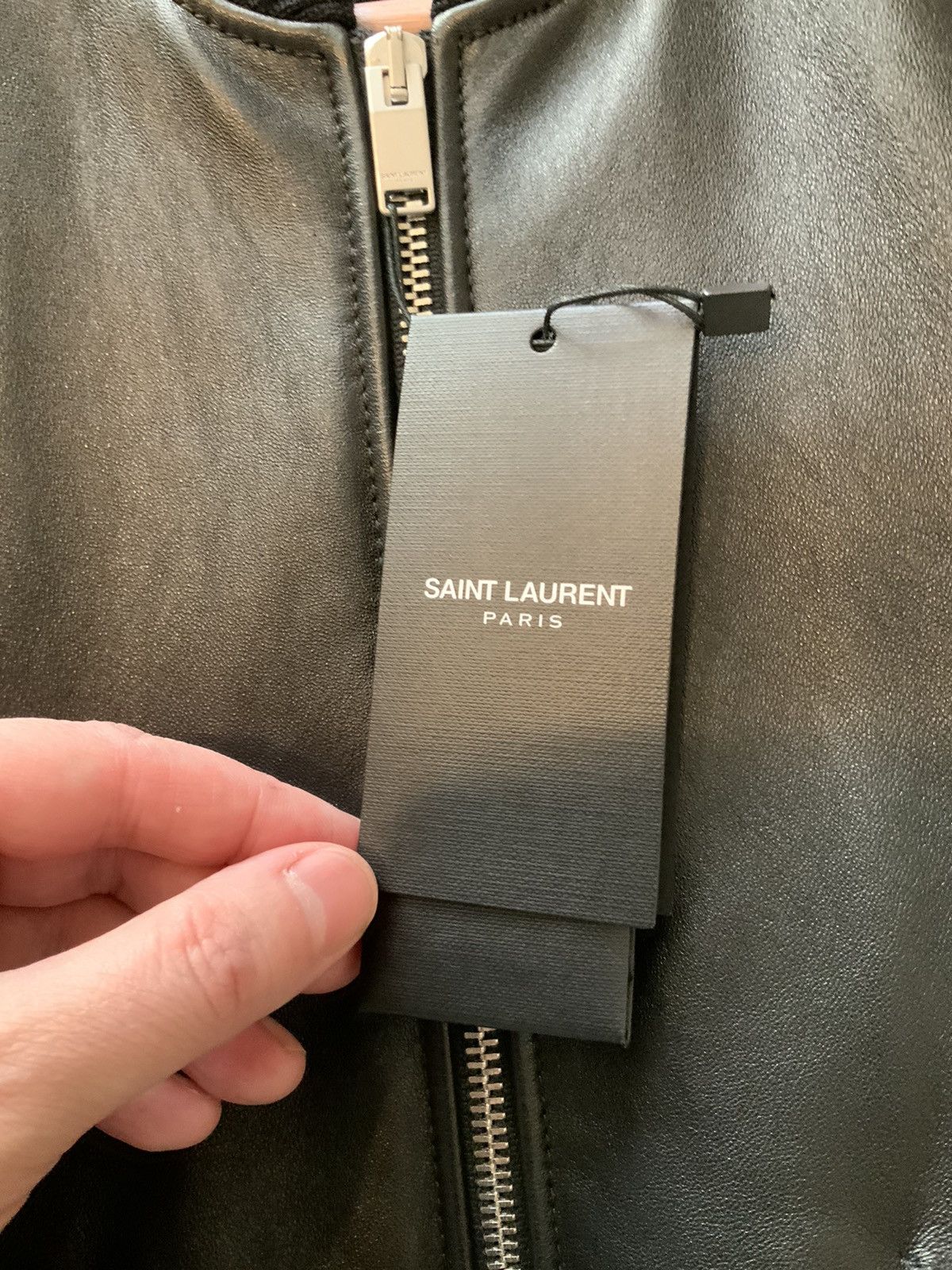 Saint Laurent Paris Saint Laurent Leather Bomber Jacket Size US L / EU 52-54 / 3 - 9 Thumbnail