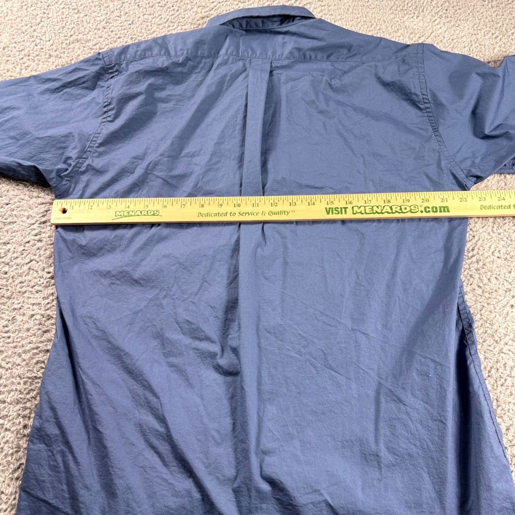 Vintage Frank's Shirt Mens L Blue Button Up Casual Cotton Made USA RARE Size US L / EU 52-54 / 3 - 6 Thumbnail