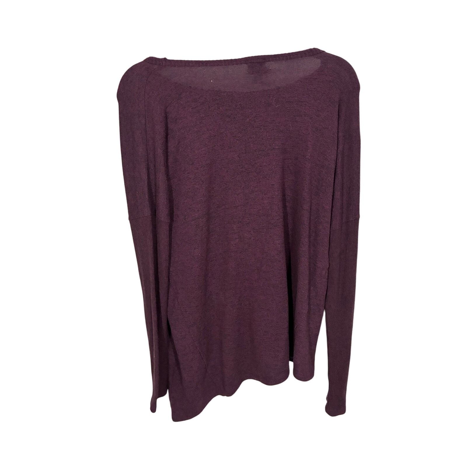 Other Evereve Peyton Jensen Asymmetric Sweater Burgundy Eggplant Size S / US 4 / IT 40 - 4 Thumbnail
