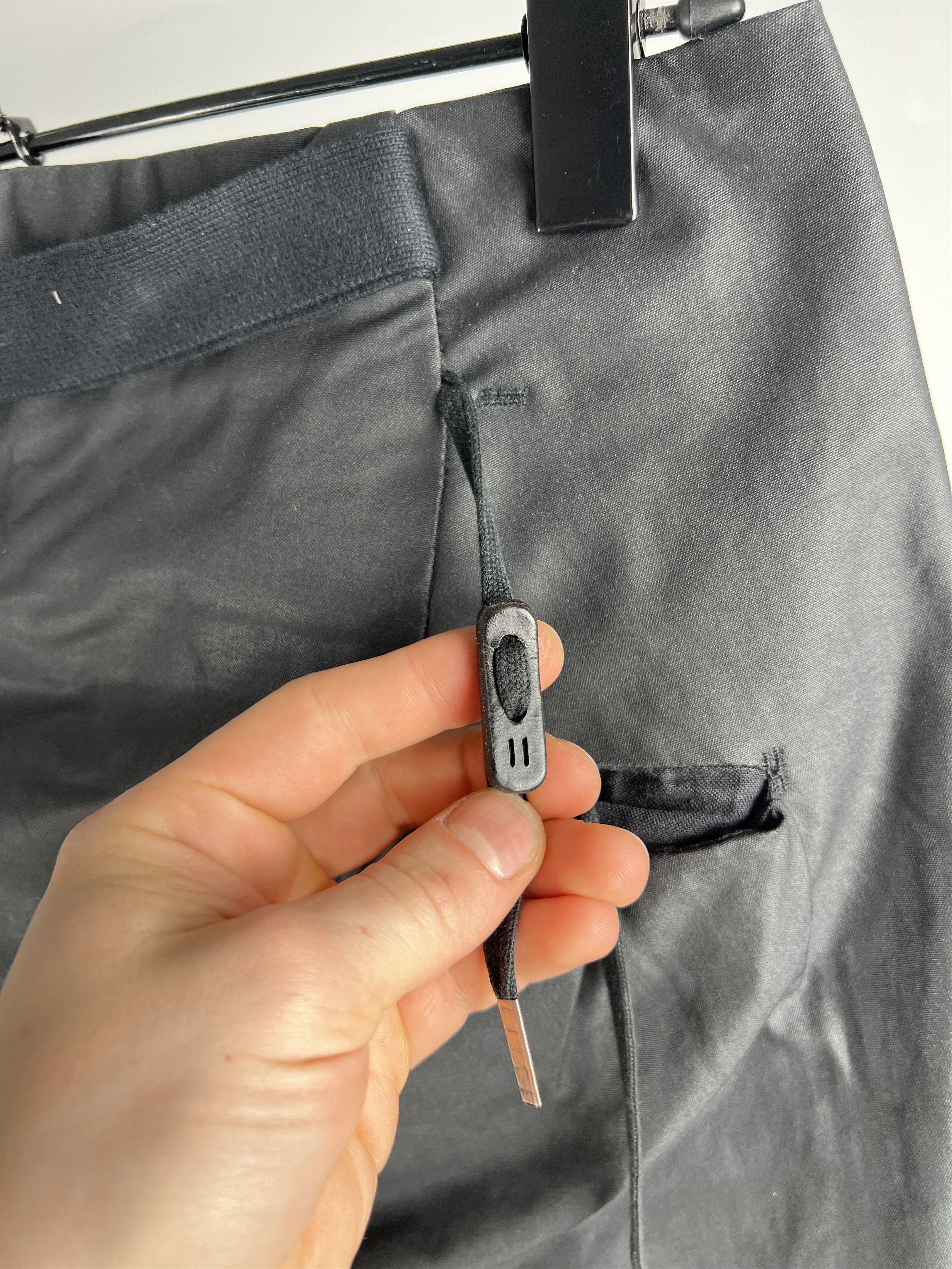 Waxed black Boris Bidjan Saberi pants
