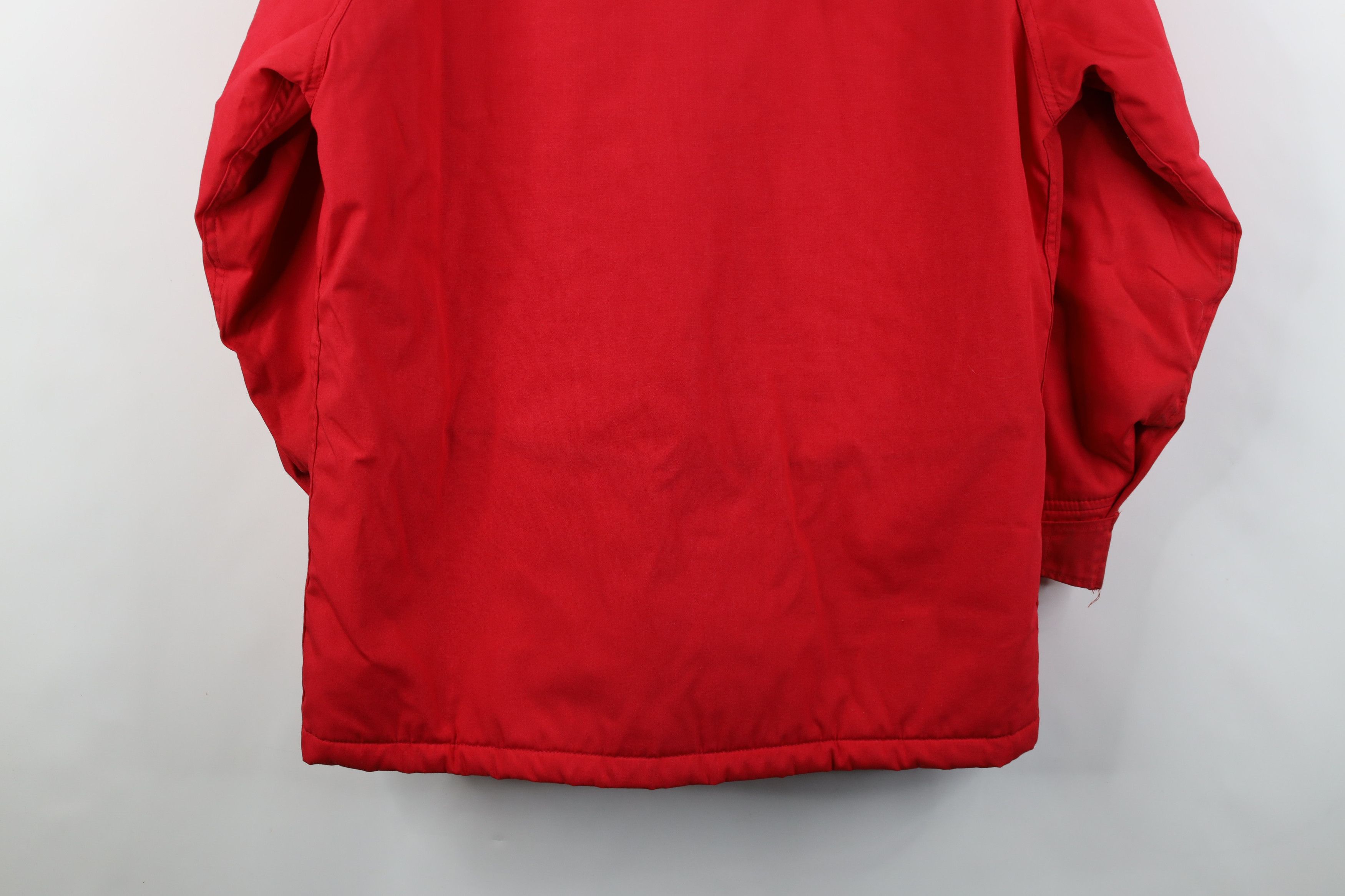 Woolrich Woolen Mills Vintage 90s Woolrich Distressed Quilted Parka Jacket Red USA Size L / US 10 / IT 46 - 16 Thumbnail
