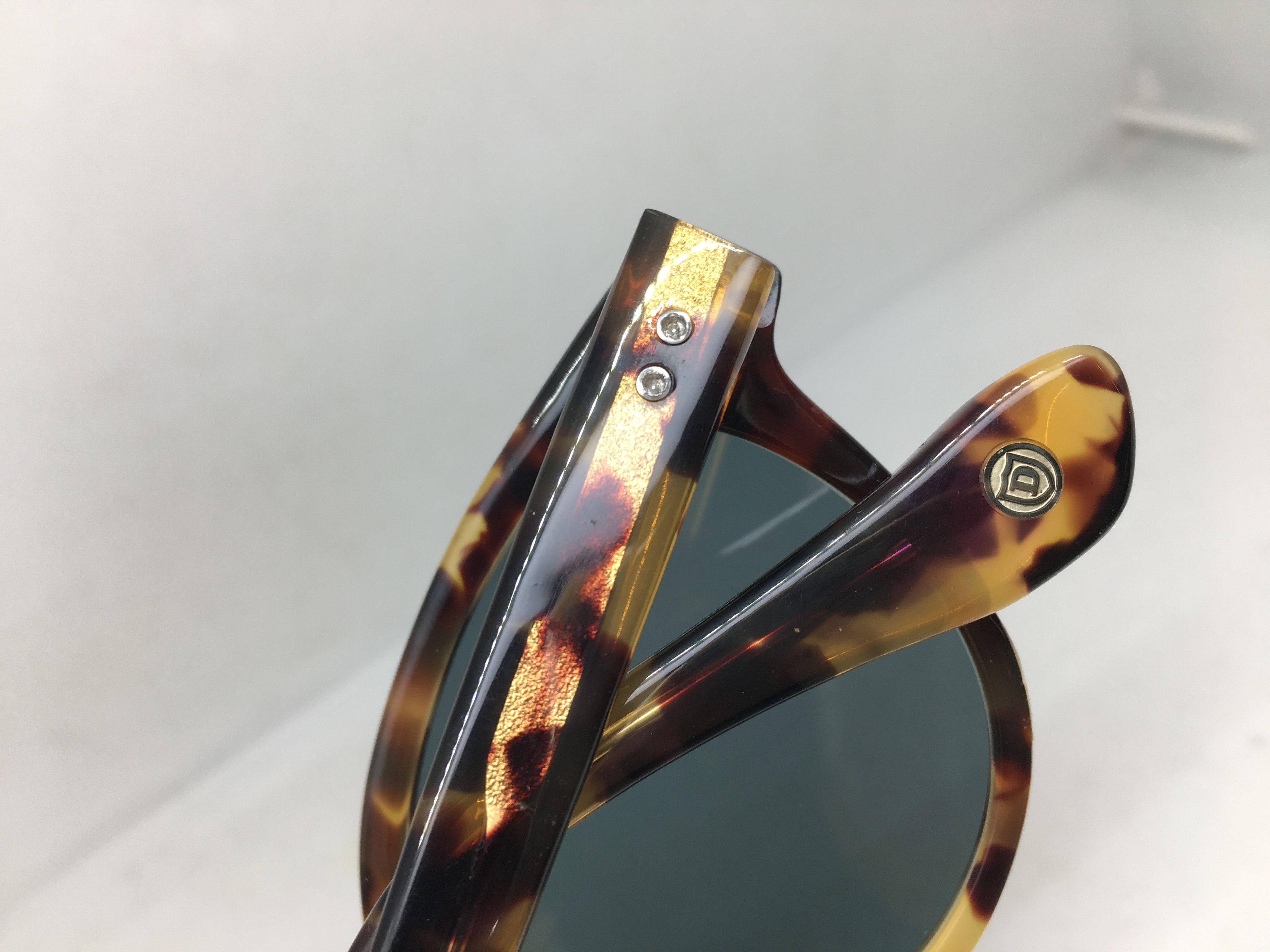 Vintage Khoty Handmade Tortoise Round Sunglasses Frame Japan Size ONE SIZE - 9 Thumbnail
