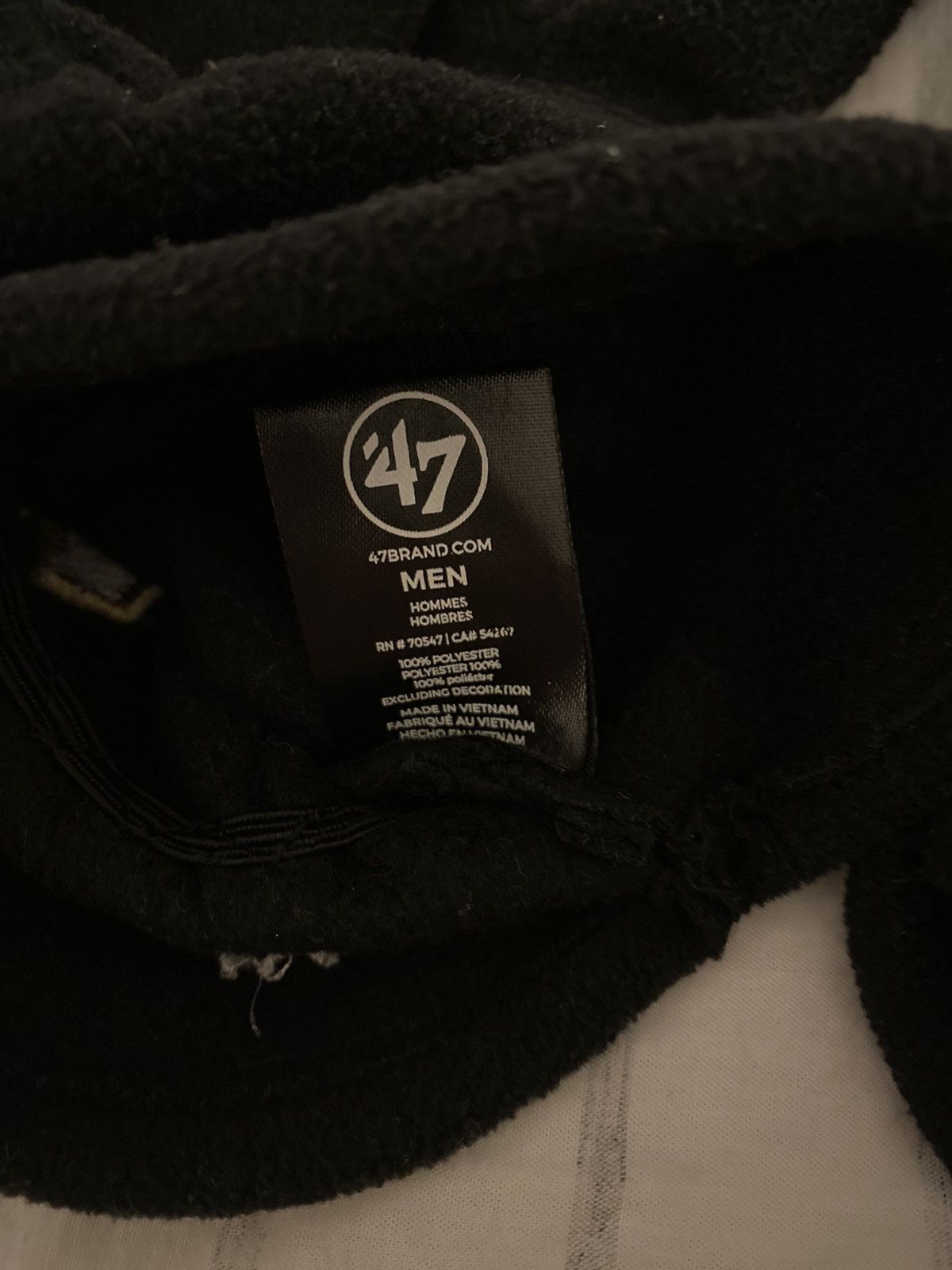 47 Brand ‘47 Brand University of Washington Fleece Gloves Black Size ONE SIZE - 7 Thumbnail