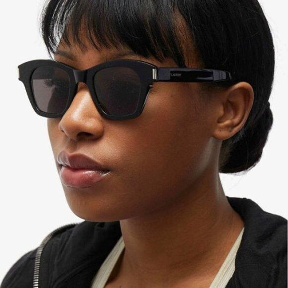 Saint Laurent Paris 🕶️ New Saint Laurent SL592 001 Black Sunglasses Size ONE SIZE - 1 Thumbnail