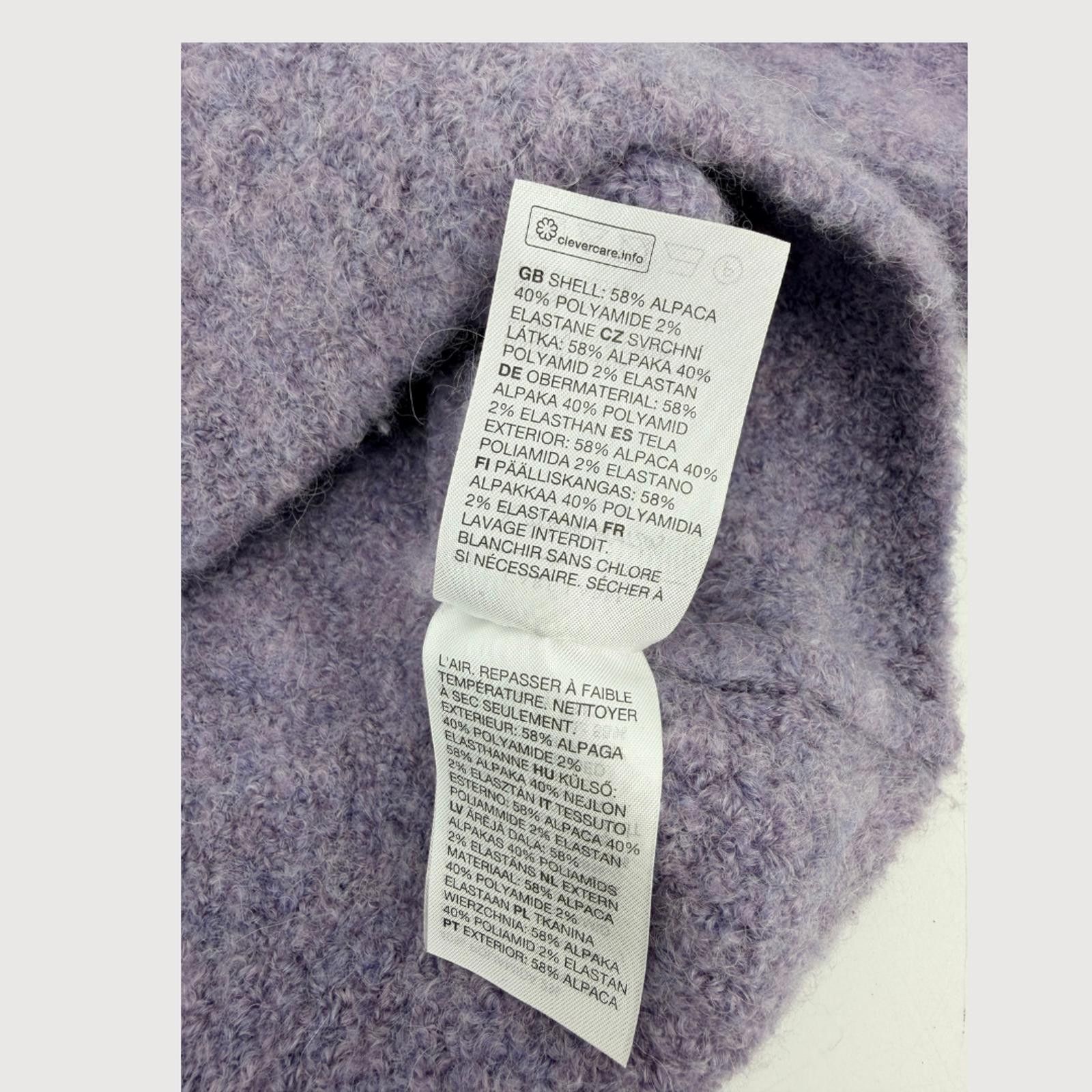 Other & Other Stories Alpaca Sweater Boxy Knit Lavender S Size S / US 4 / IT 40 - 5 Thumbnail