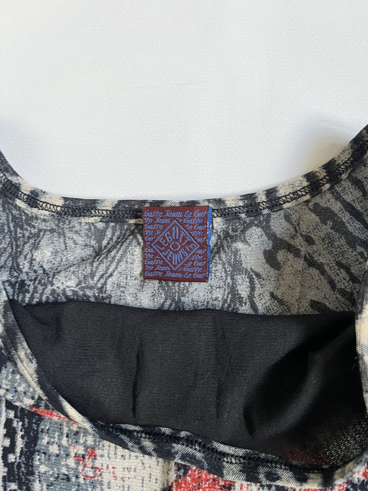 Jean Paul Gaultier Legatte Jeans Multicolor Printed Asymmetrical Longsleeve Size M / US 6-8 / IT 42-44 - 8 Thumbnail