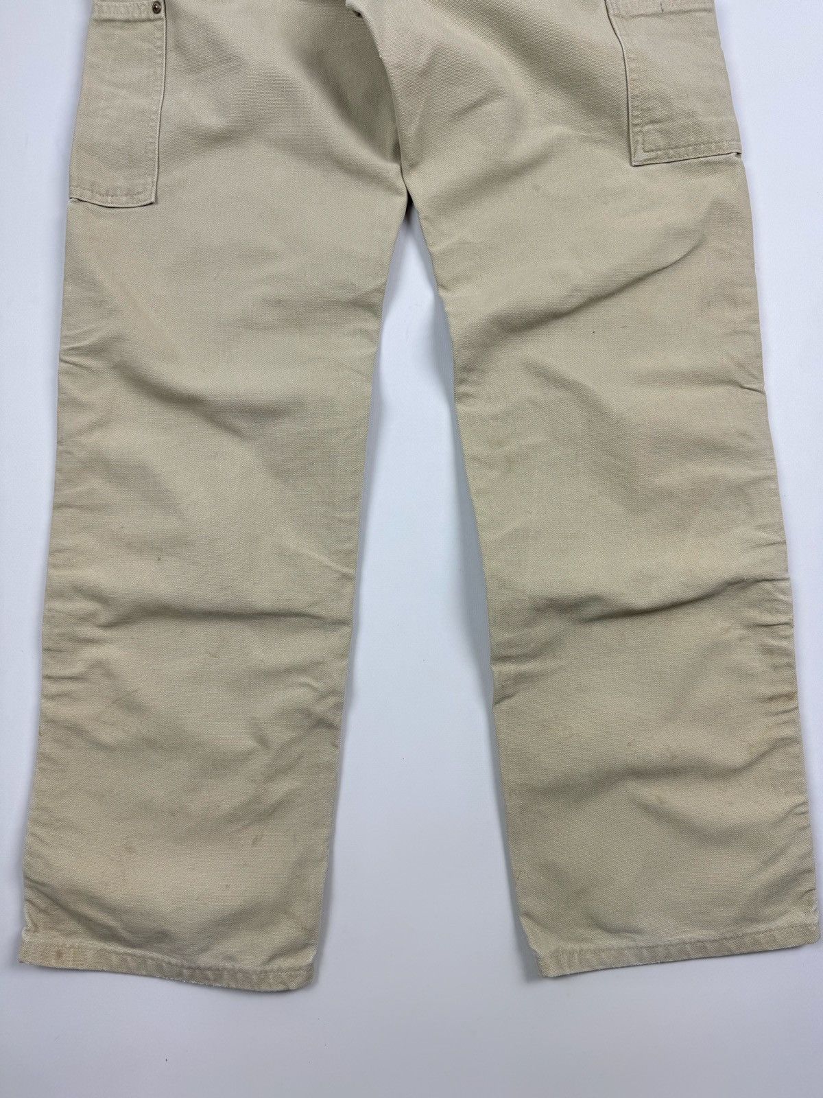 Carhartt 90’s Vintage Carhartt Distressed Double Knee Tan Work Pants Size US 31 - 16 Thumbnail