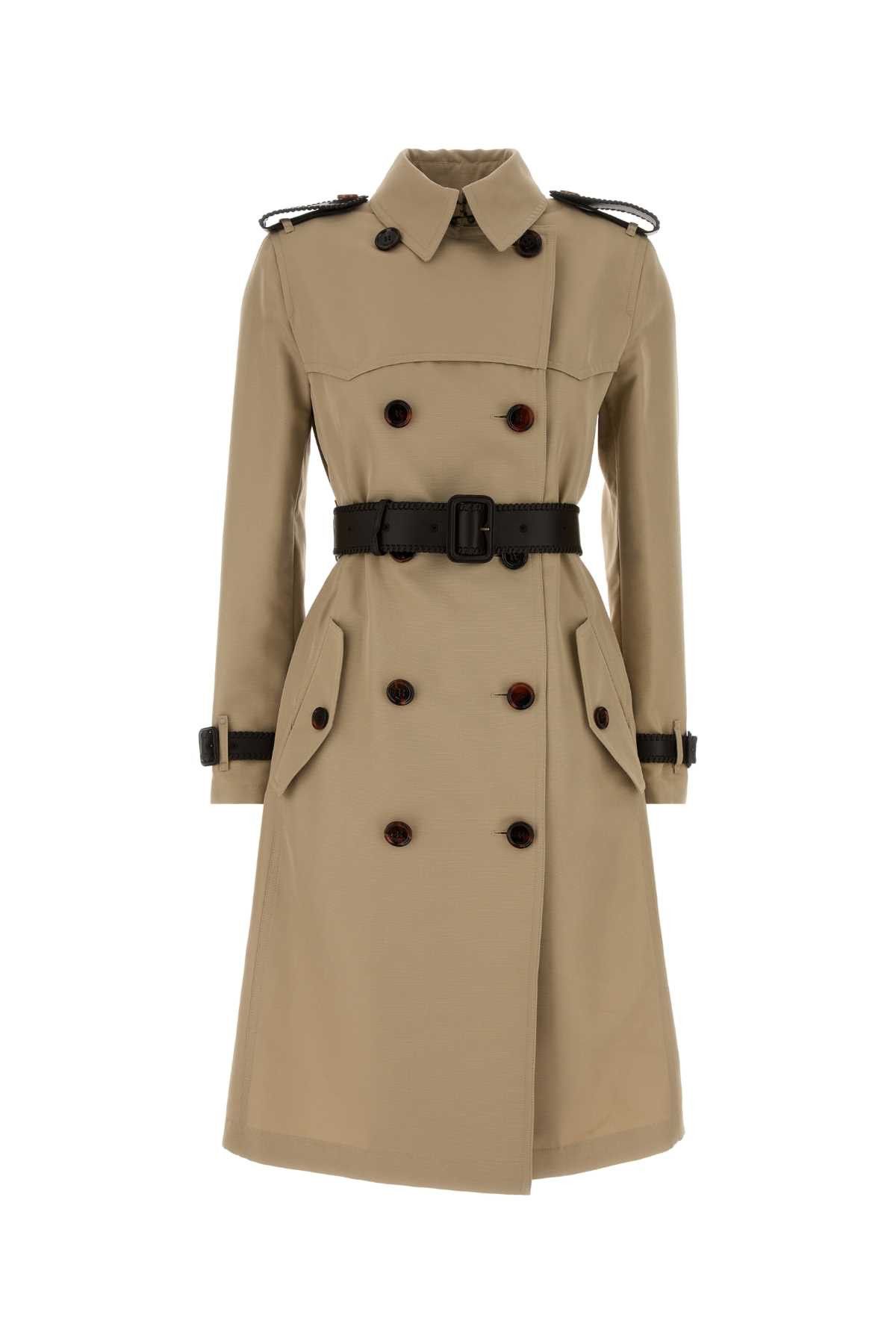Burberry Beige Gabardine Trench Coat Size XS / US 0-2 / IT 36-38 - 1 Thumbnail
