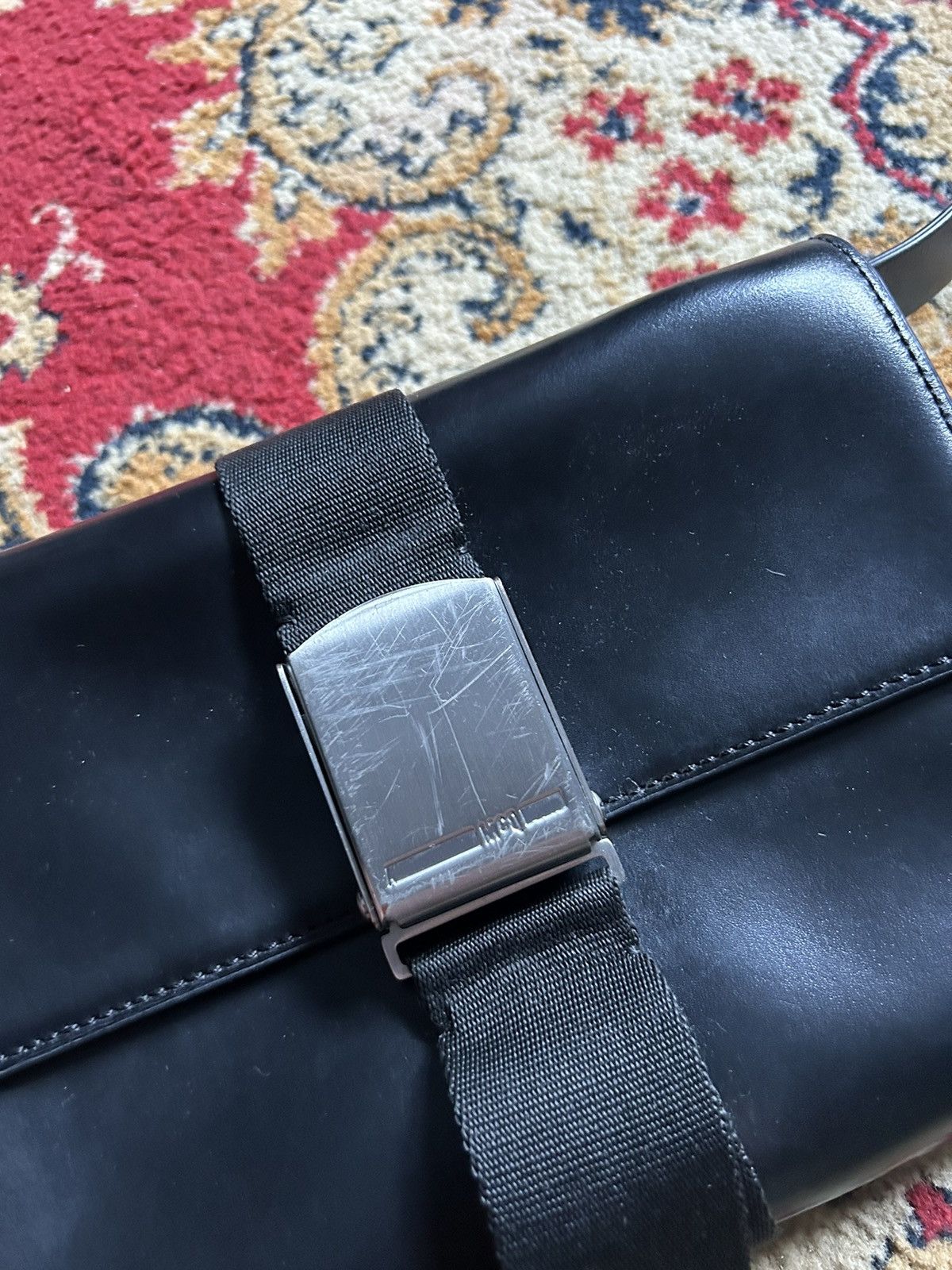 Alexander McQueen McQ Alexander McQueen Black Leather Belt Bag Size ONE SIZE - 3 Thumbnail